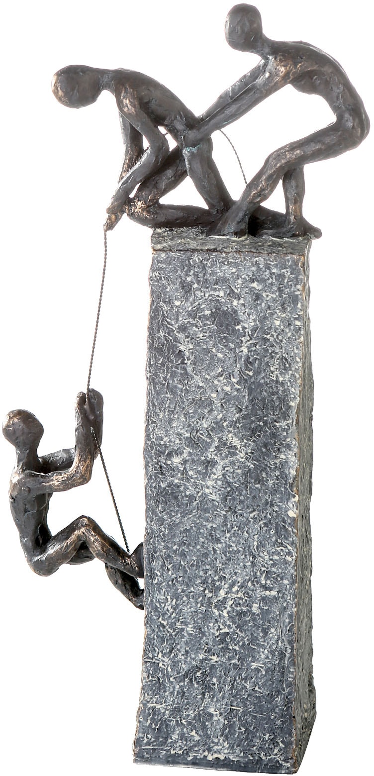Casablanca by Gilde Dekofigur »Skulptur Assistance«, Dekoobjekt, Höhe 43 cm, mit Spruchanhänger, Wohnzimmer