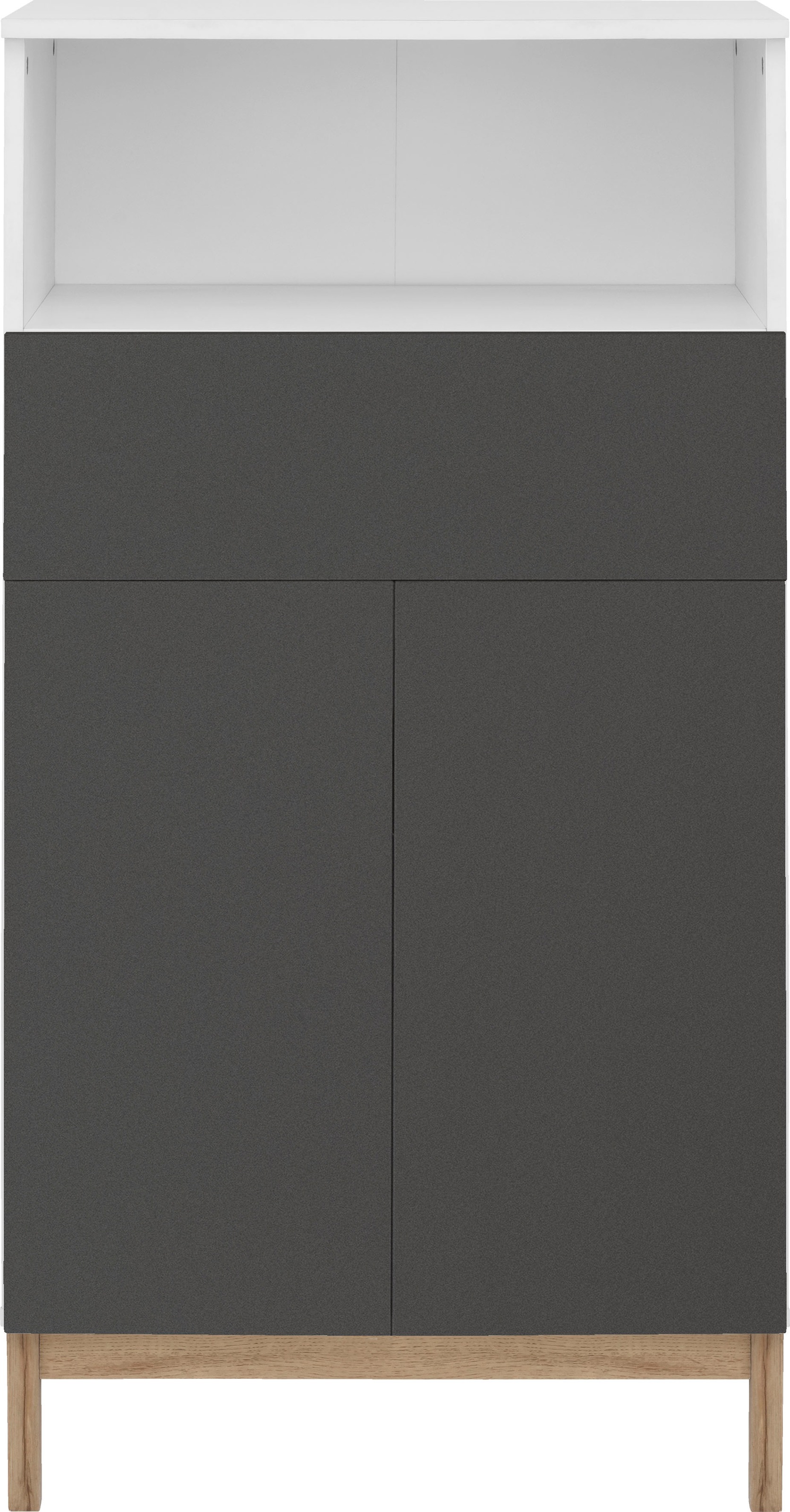 welltime Midischrank »Stian«, mit 2 Einlegeböden hinter den Türenpaar, Breite 60 cm, Höhe 120,5 cm