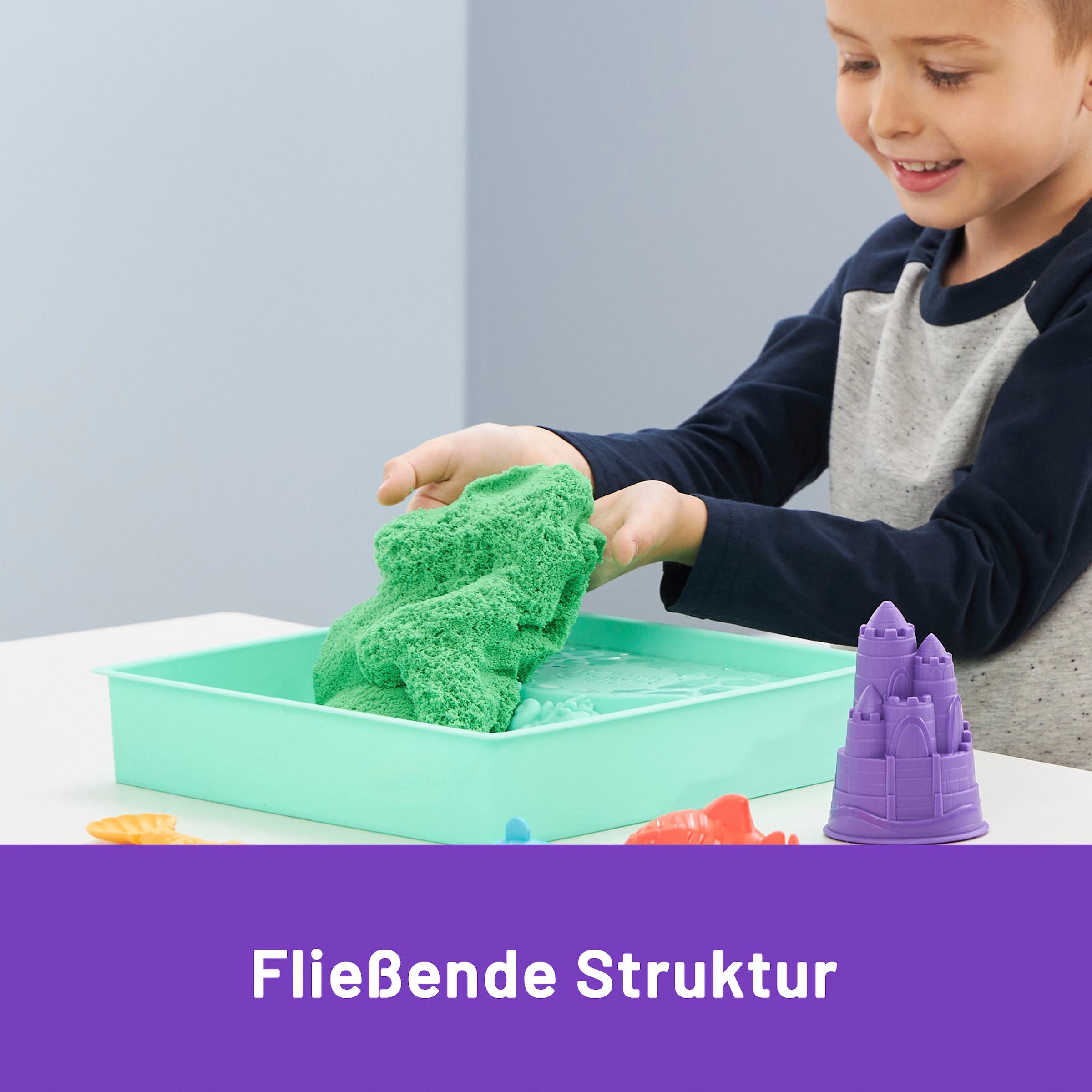 Spin Master Set créatif »Kinetic Sand - Box 454 g - Grün«