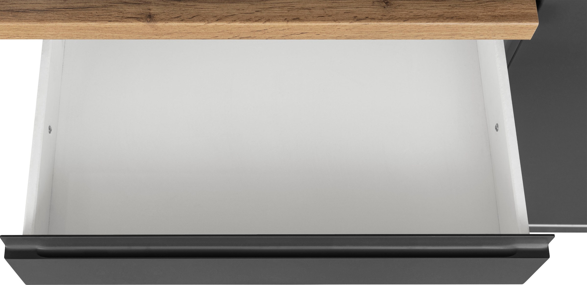 KOCHSTATION Winkelküche »KS-Bruneck« Stellbreite 380/180 cm breit, ohne E-Geräten, MDF Fronten