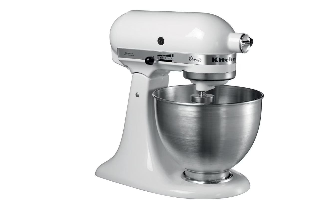 KitchenAid Küchenmaschine »Classic 5K45SSSWH« Küchenmaschine mit kippbarem Motorkopf