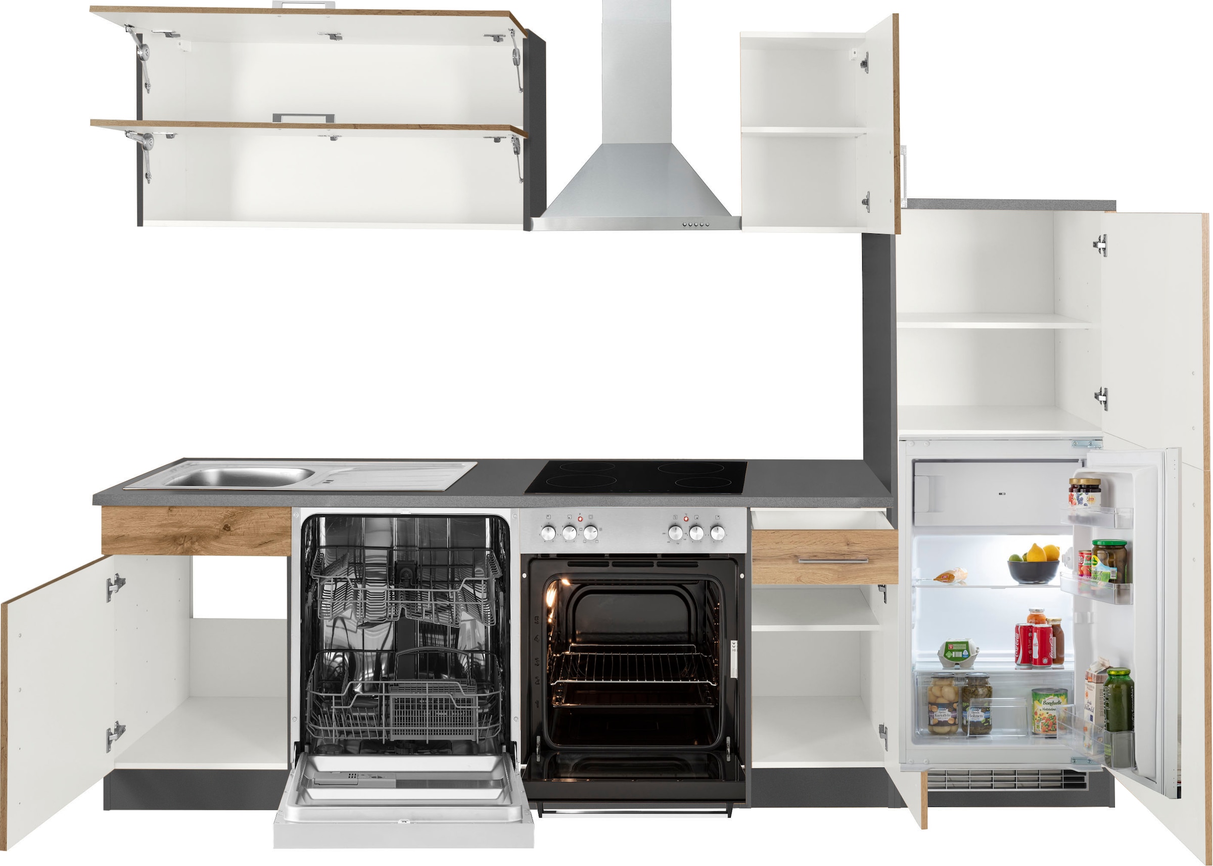 KOCHSTATION Kitchenette »KS-Colmar« sans appareils électriques, largeur 270 cm
