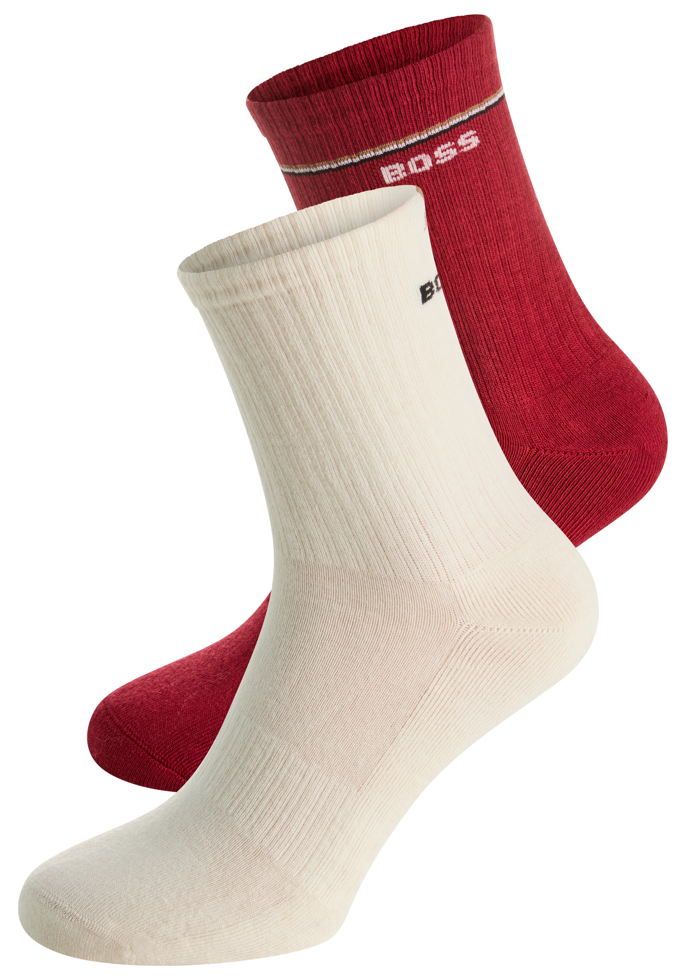Image of BOSS Socken "2P QS Iconic CC W" Packung, 2er, 2 Paar tlg. mit BOSS-Logoschriftzug
