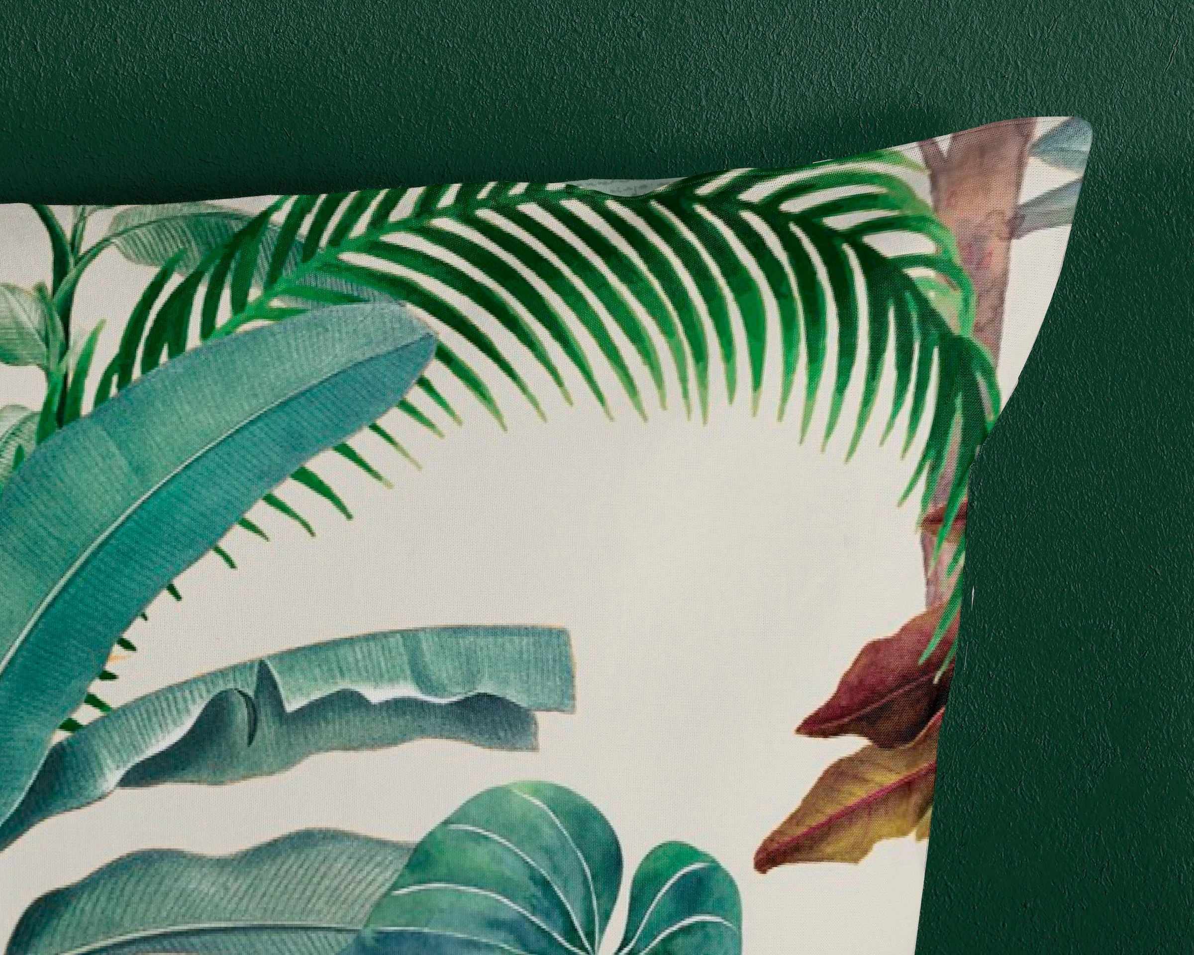 good morning Wendebettwäsche »Coco«, 100% Baumwolle, 135x200, 2 Teilig, Reissverschluss, Wendeoptik, Palme