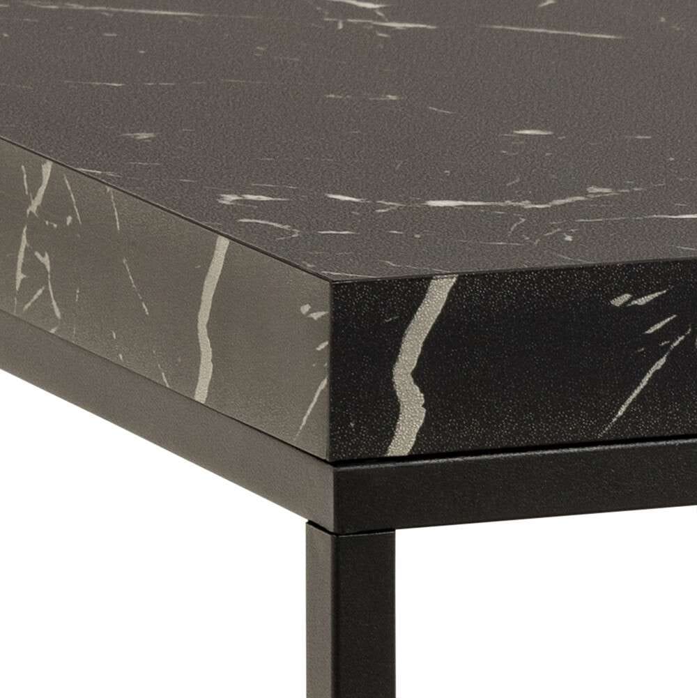 ACTONA GROUP 1100000002199 »Barossa, Wohnzimmer-Tisch, quadratisch, in Steinoptik, Modern« Steinoptik, schwarze Stahlbeine, in mehreren Varianten, B: 60 cm
