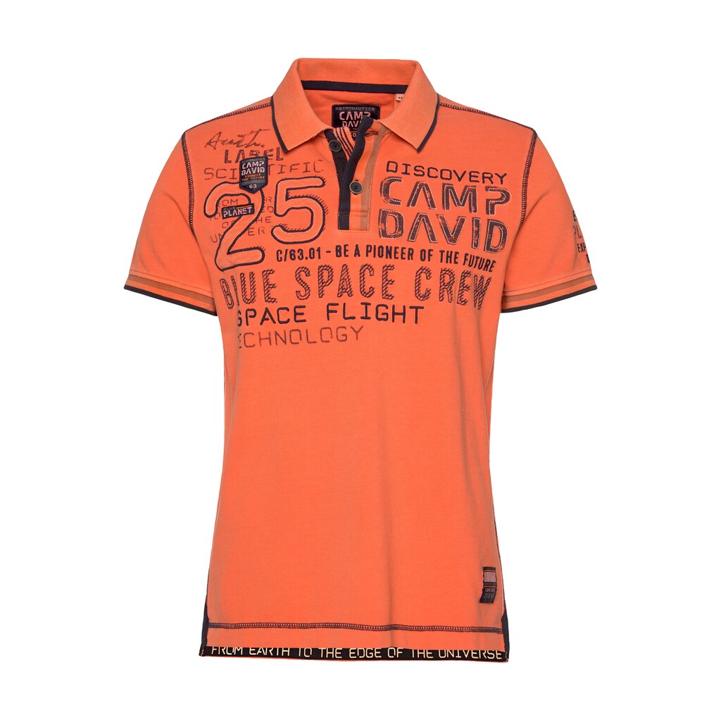 CAMP DAVID Poloshirt, in sportlicher Optik