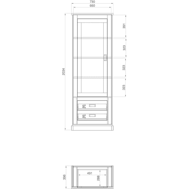 Home affaire Vitrine »ORLANDO«, Höhe ca. 204 cm jetzt kaufen