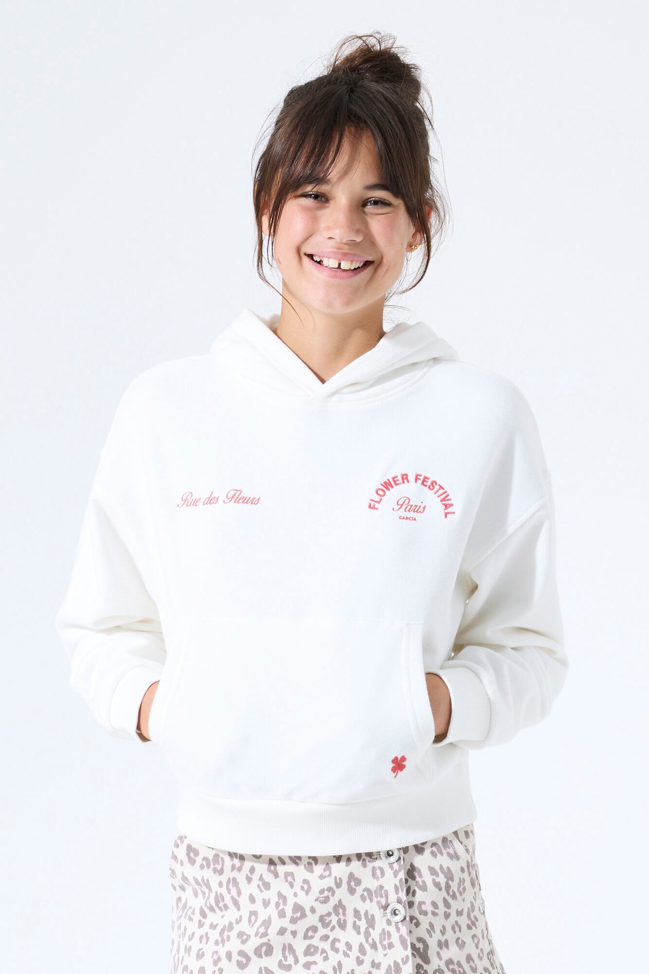 Image of Garcia Kapuzensweatshirt, mit Prints und Stickereien, für Girls