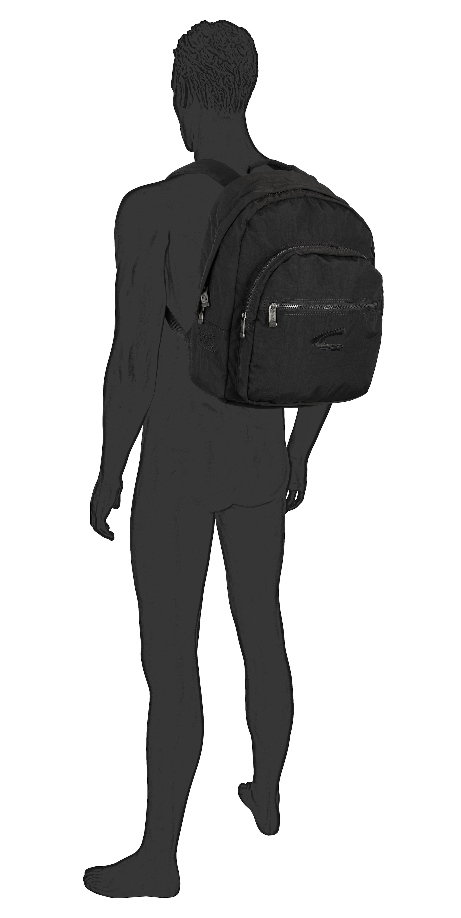 camel active Rucksack »Journey«, aus leichtem robusten Nylon, funktional perfekt für alle Lebenslagen