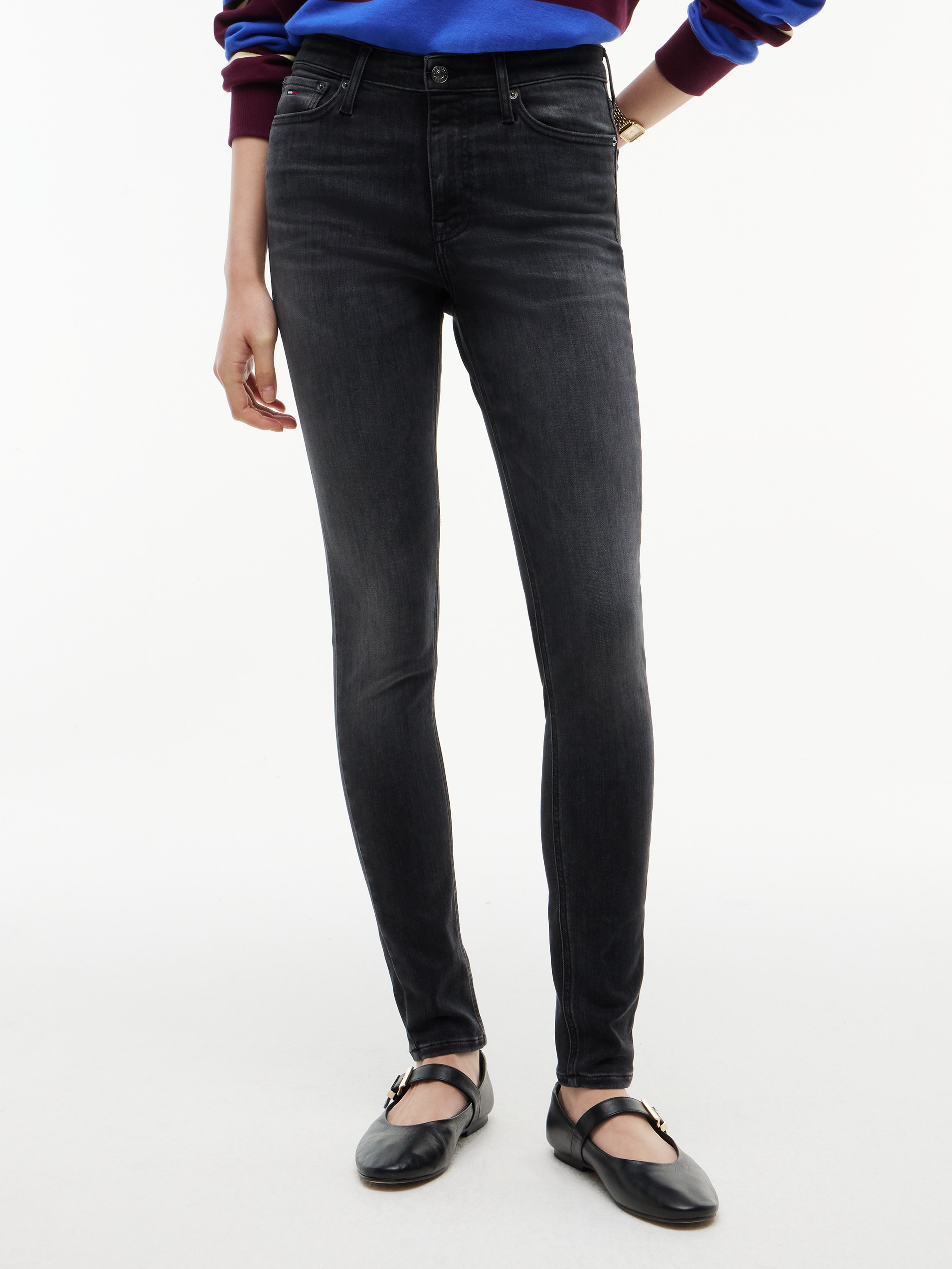 Image of Tommy Jeans Skinny-fit-Jeans "NORA MID RISE SKINNY DJ1283" Baumwollmischung