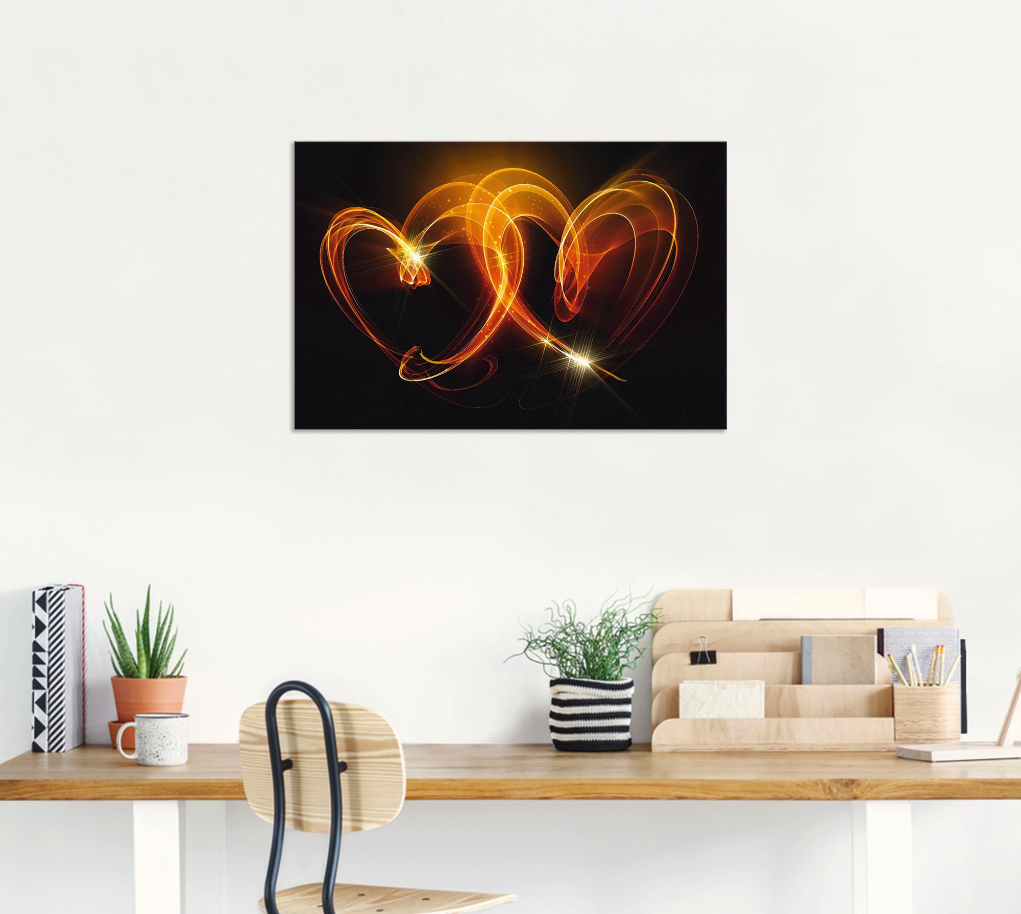 Artland Wandbild »Verbundenheit«, Herzen, (1 St.), als Alubild, Outdoorbild, Leinwandbild, Poster, Wandaufkleber