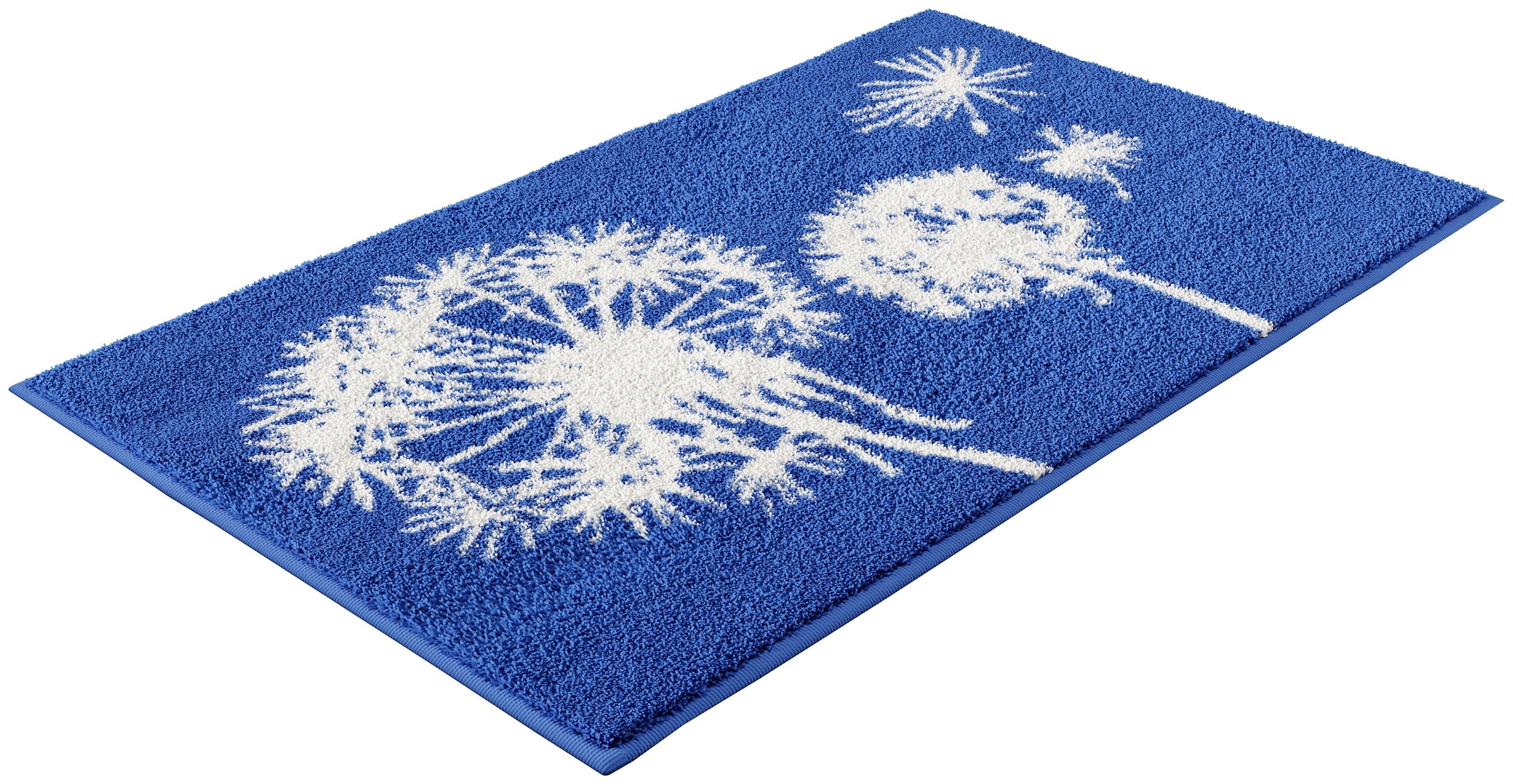 Grund Badematte »Pusteblume, Badvorleger, Badezimmer Teppich, sehr weich«, rutschhemmend beschichtet, schnell trocknend-fussbodenheizungsgeeignet, weiche Haptik, auch als 2-teiliges Set erhältlich, Made in Europe
