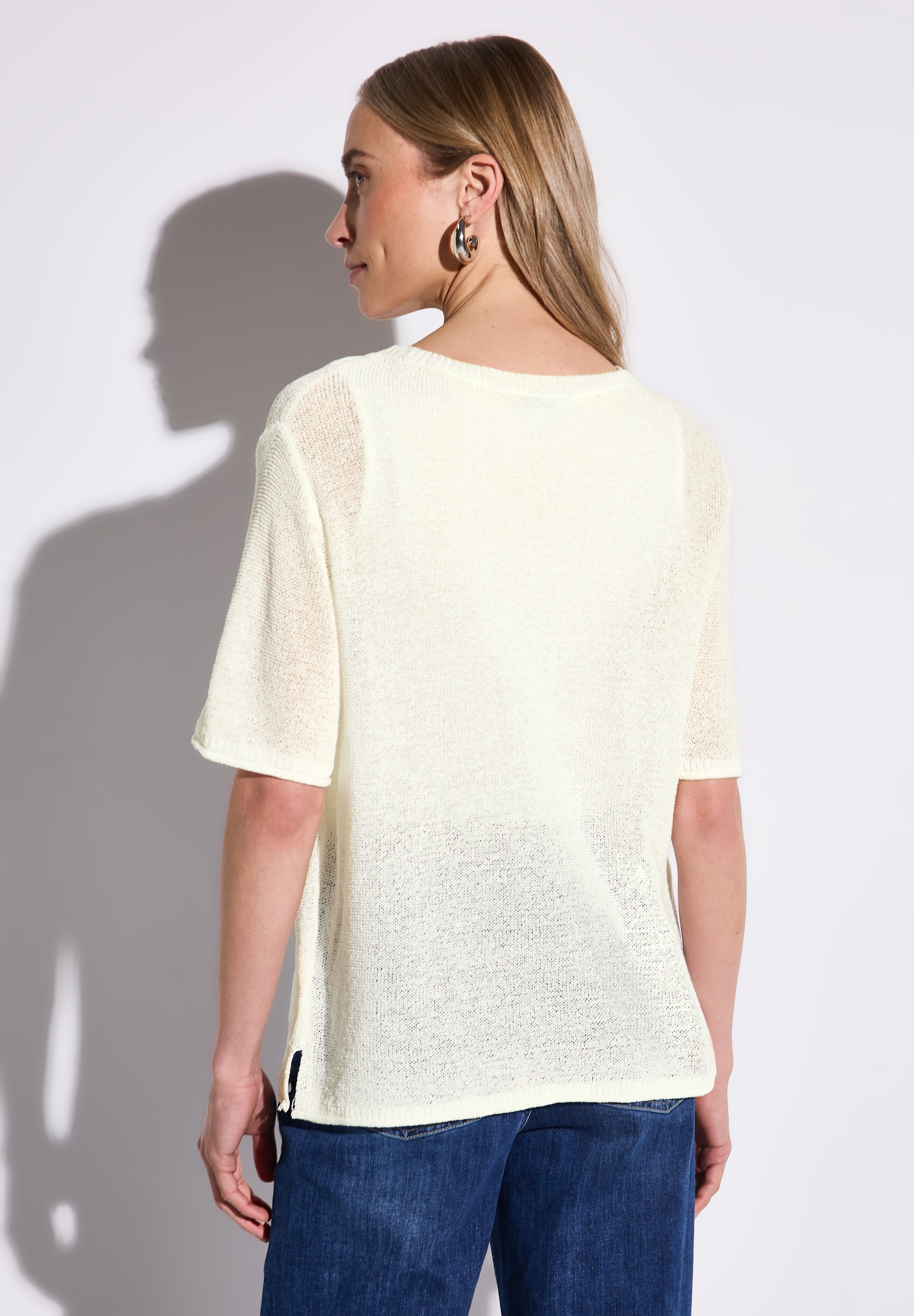 STREET ONE Strickpullover, mit seitlichen Schlitzen