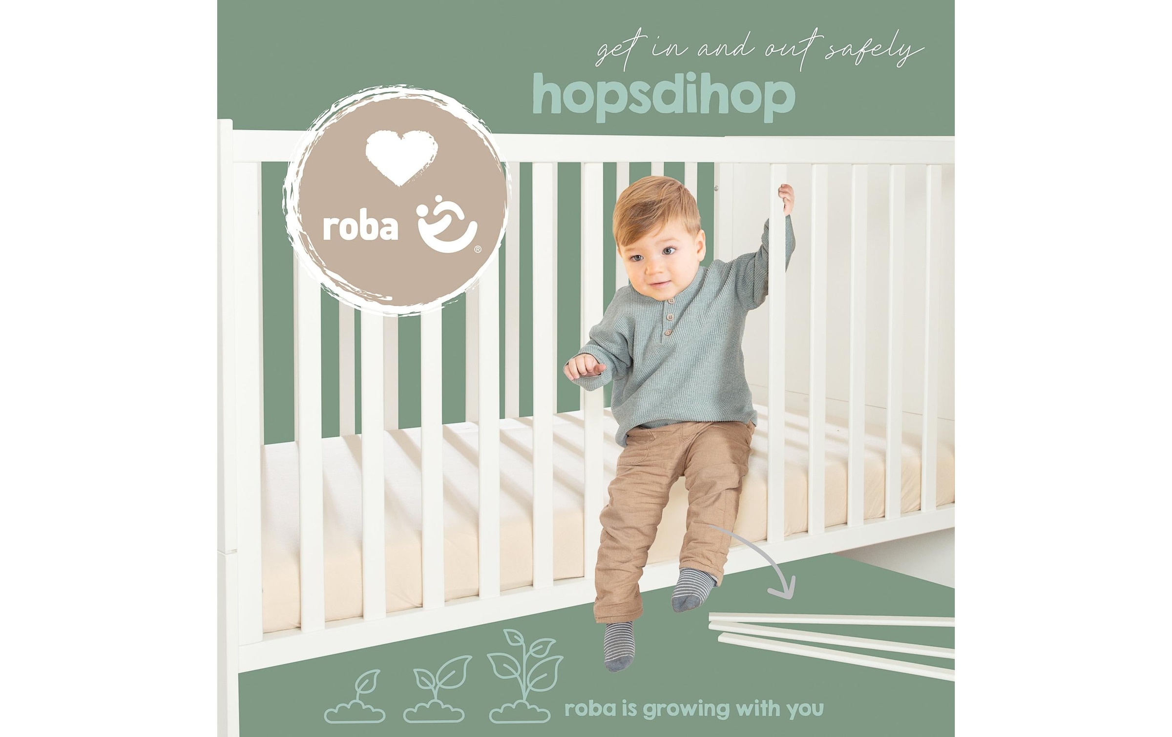 roba® Kinderbett »Kombi-Kinderbett Momo«