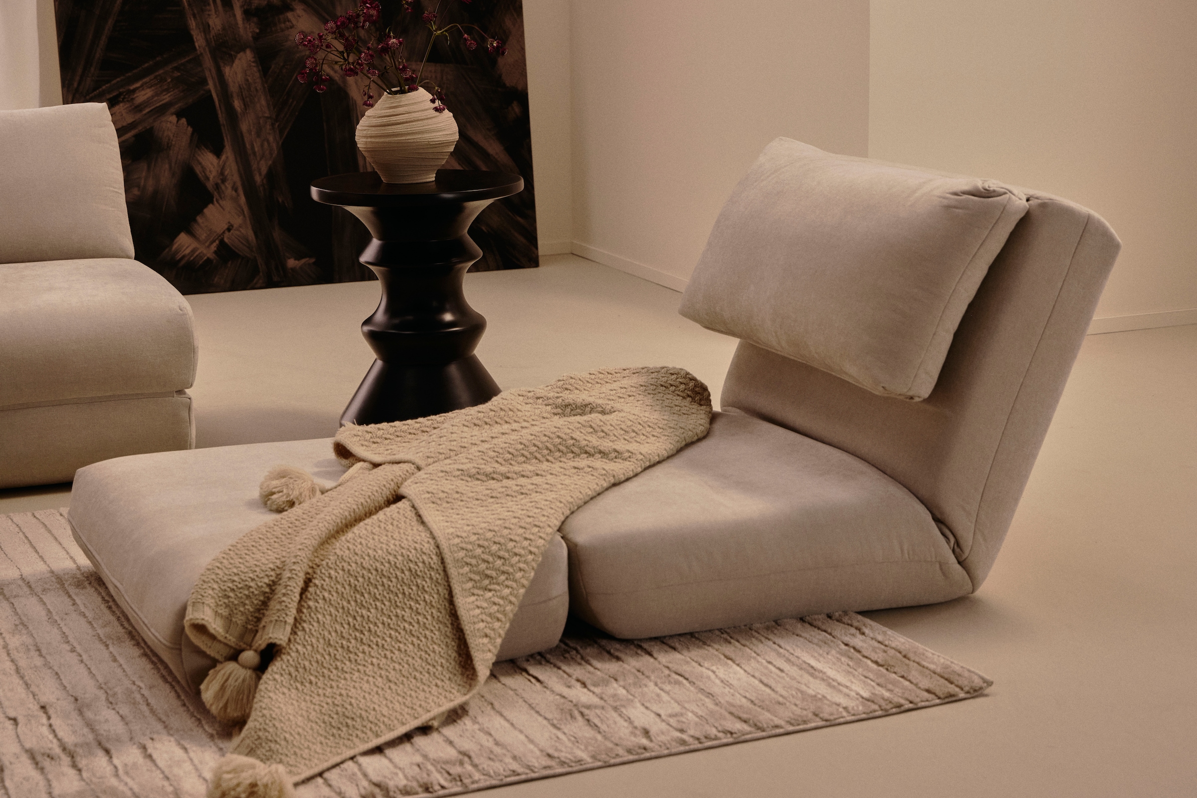 LeGer Home by Lena Gercke Teppich »Selma«, rechteckig, 19 mm Höhe, Hoch-Tief-Struktur, Streifen Design, Wohnzimmer, Schlafzimmer