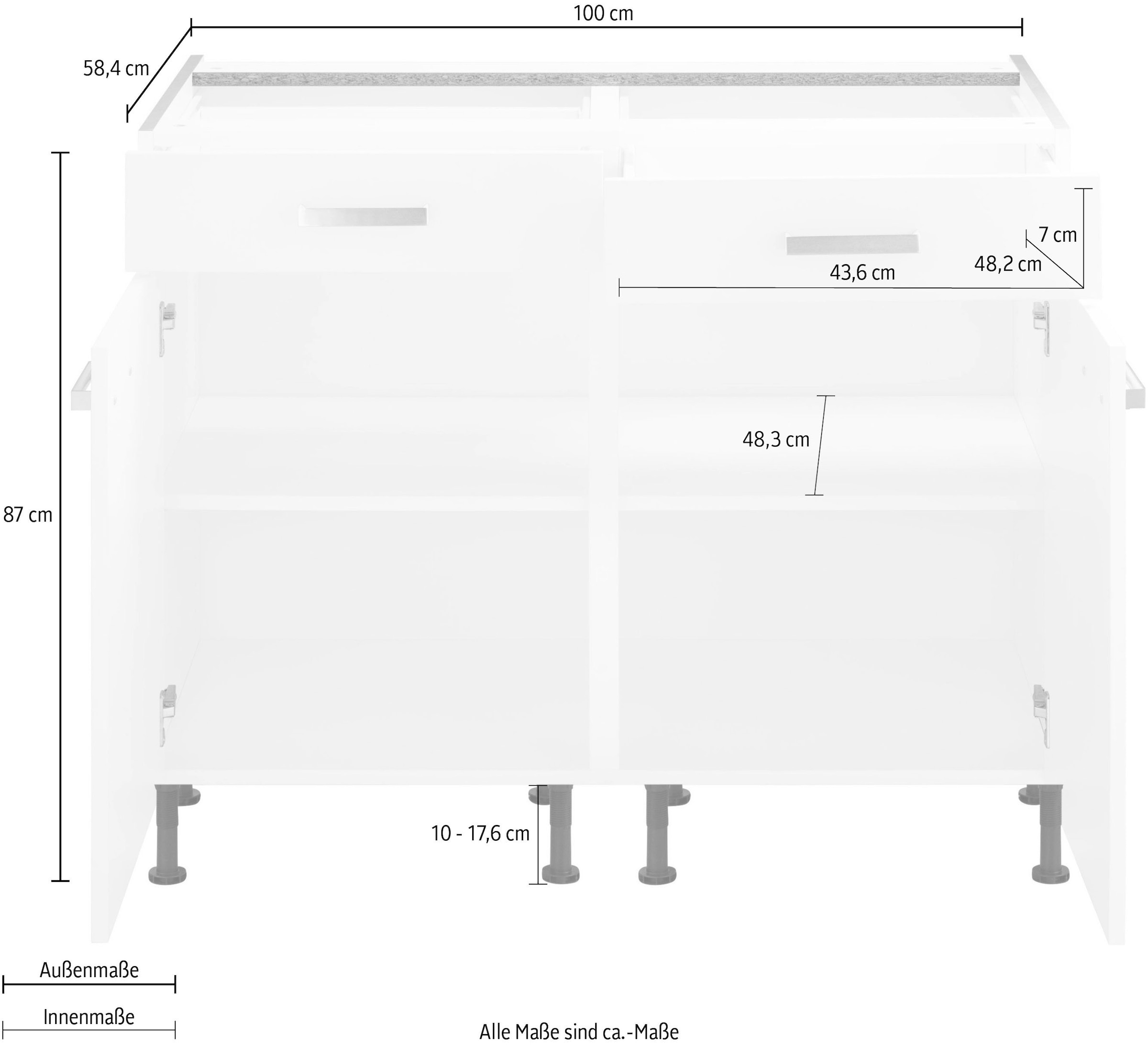 OPTIFIT Unterschrank »Parma« Breite 100 cm