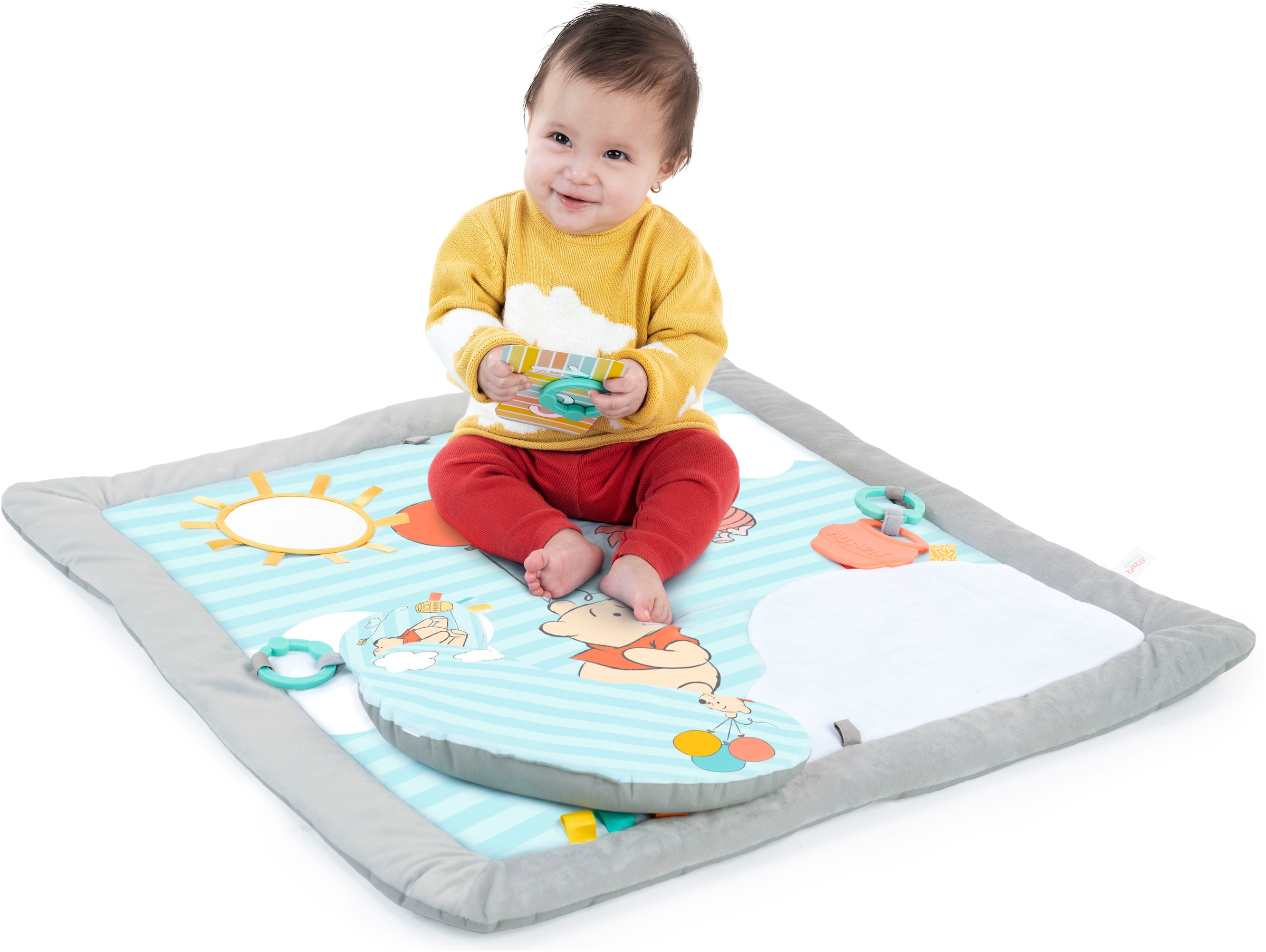 Bright Starts Arche de jeu »WINNIE THE POOH Once Upon a Tummy Time ™ Activity Gym« mit Plüschmatte und Stützkissen