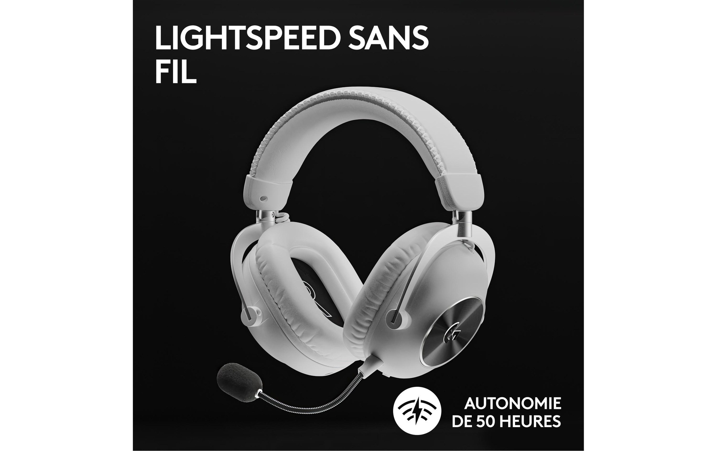 Logitech Gaming-Headset »G Pro X 2 Wireless Lightspeed Gaming Weiss«, Bluetooth, Mikrofon abnehmbar-Freisprechfunktion