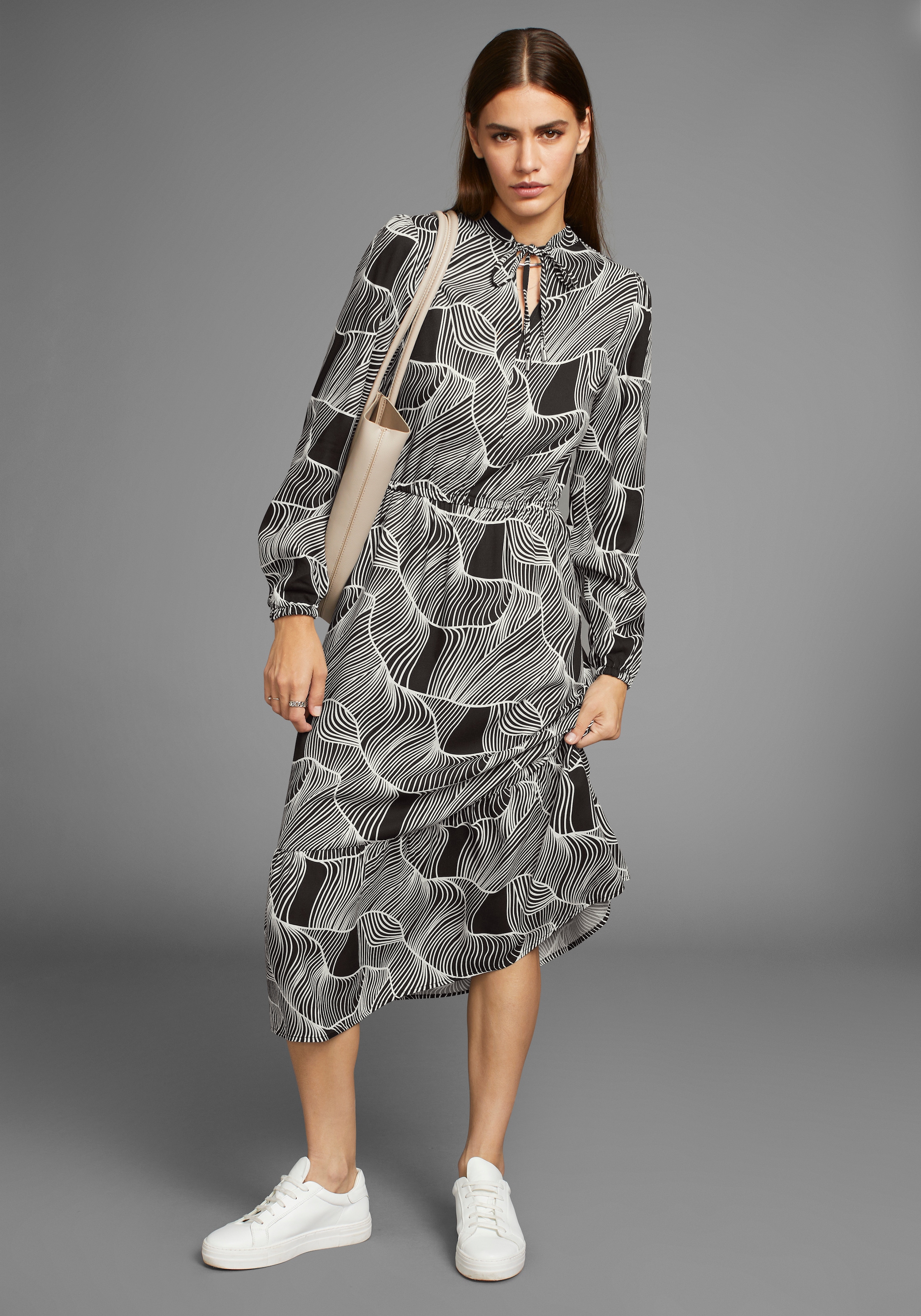 HECHTER PARIS Midikleid, mit modischen Print