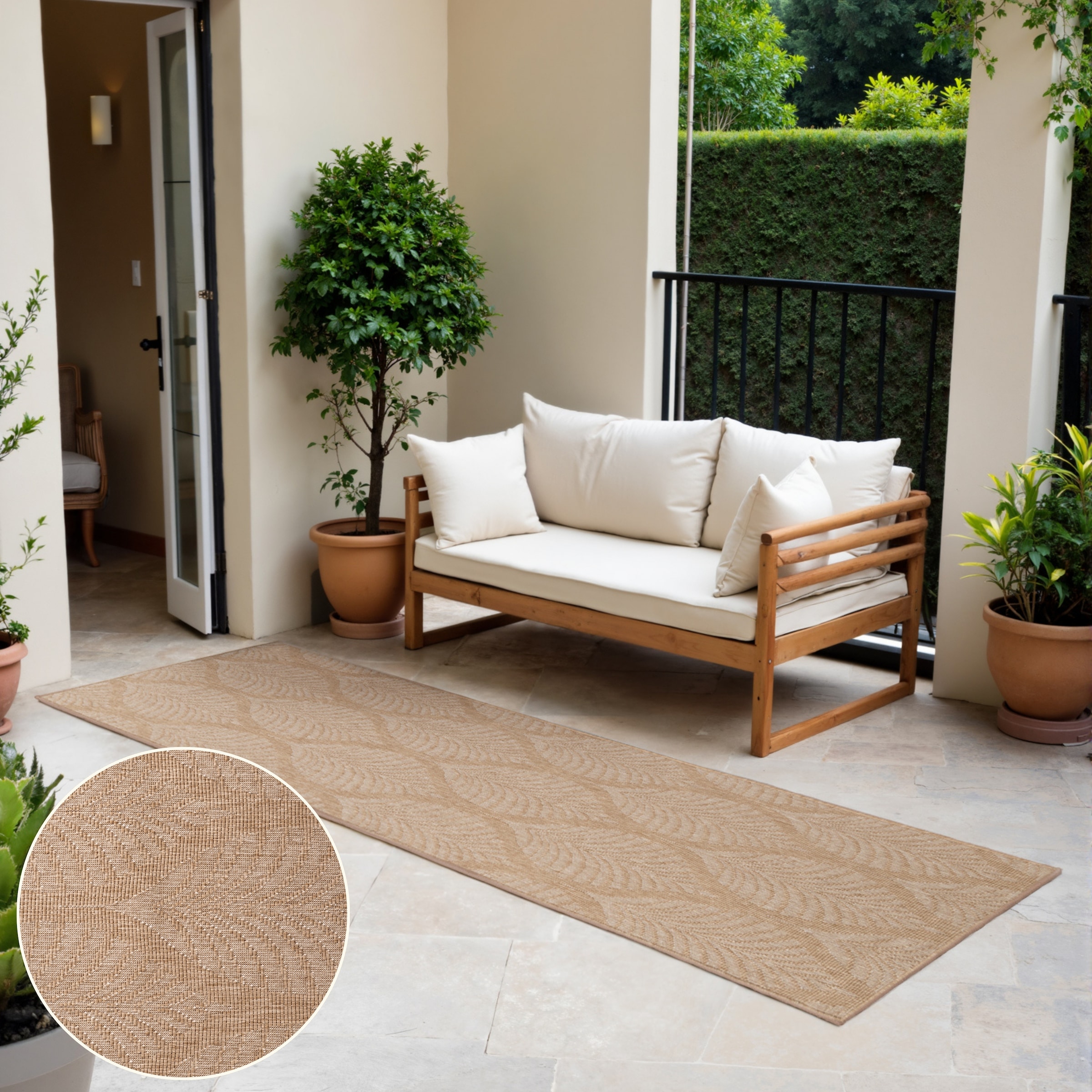 HANSE Home Tapis d'extérieur »Liora Wendeteppich« Rectangulaire 5 mm Höhe chemin de table, intérieur et extérieur, tissage plat, résistant aux intempéries, facile d'entretien, robuste