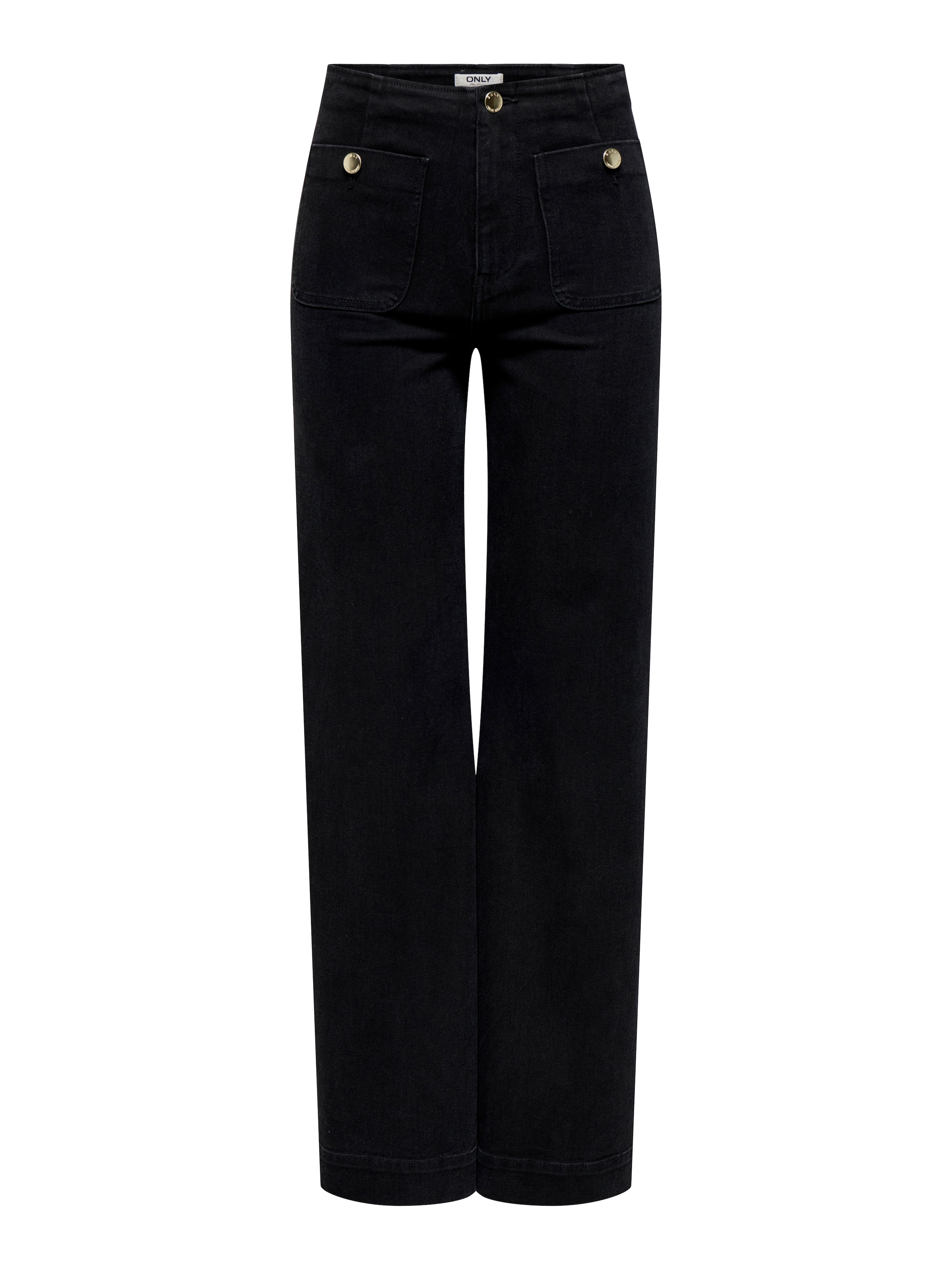 ONLY Jeans taille haute »ONLMADELINE HW WD POCKET DNM GUA554 NOOS« Baumwollmischung