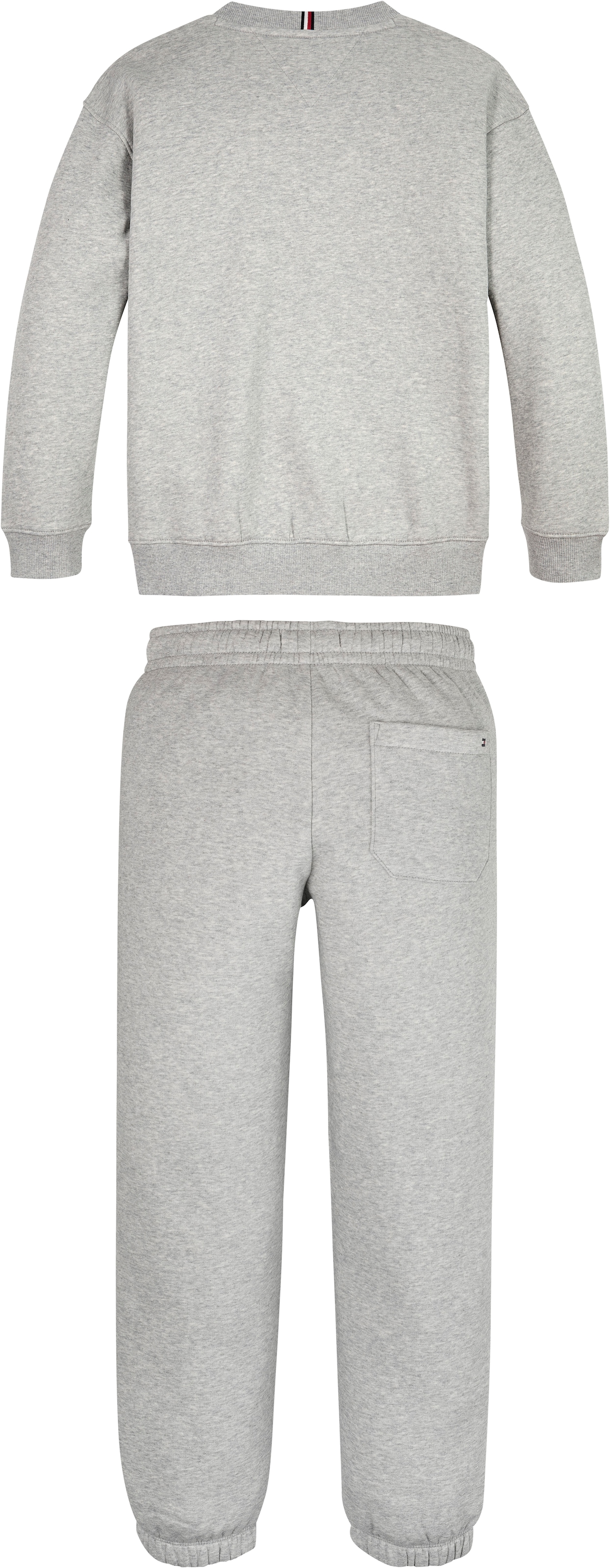 Tommy Hilfiger Langarmshirt & Hose »U TIMELESS FLEECE SET«, Babys bis 2 Jahre, melierte Ware