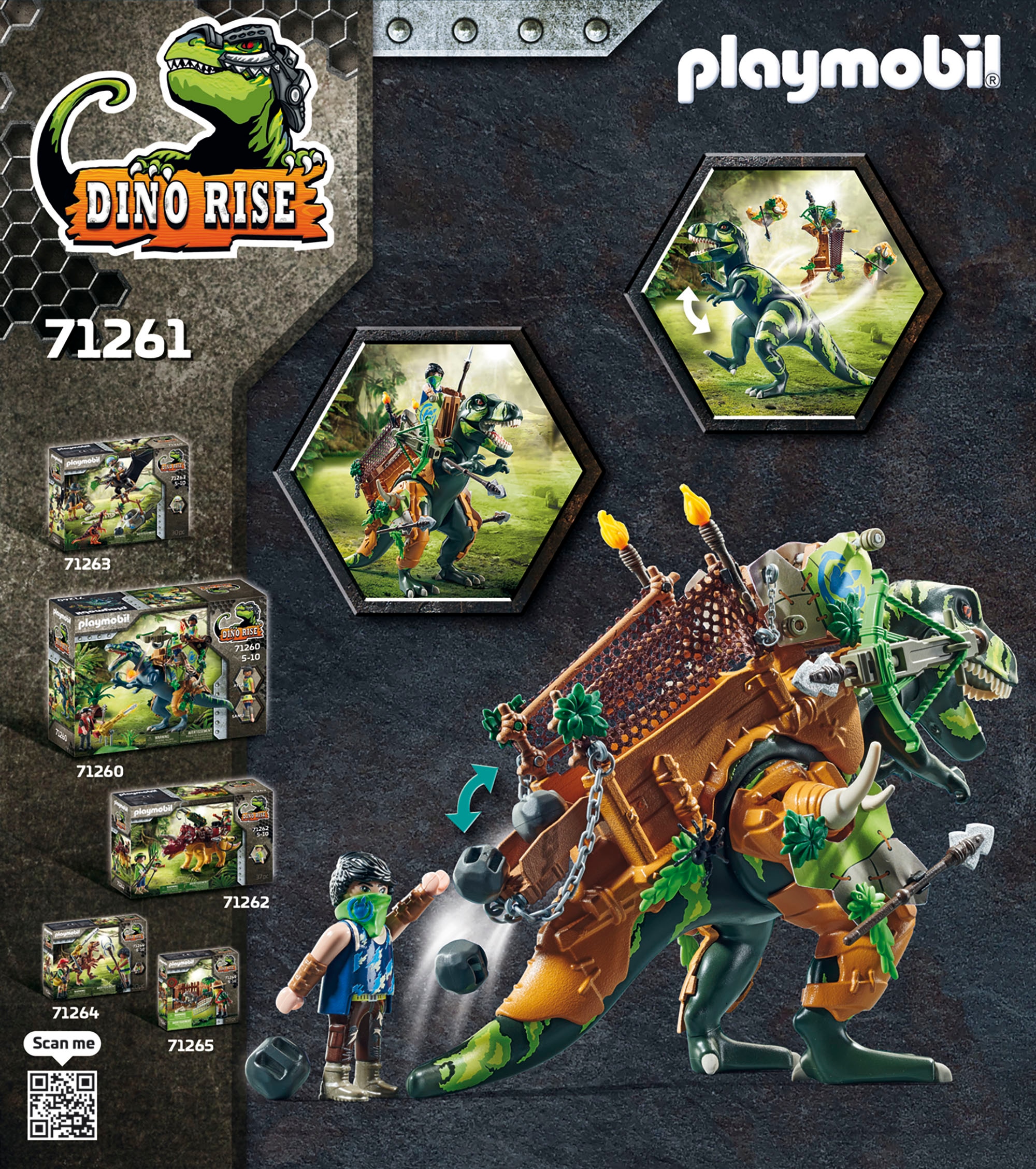 Playmobil® Konstruktions-Spielset »T-Rex (71261), Dino Rise«, (83 St.), Made in Europe