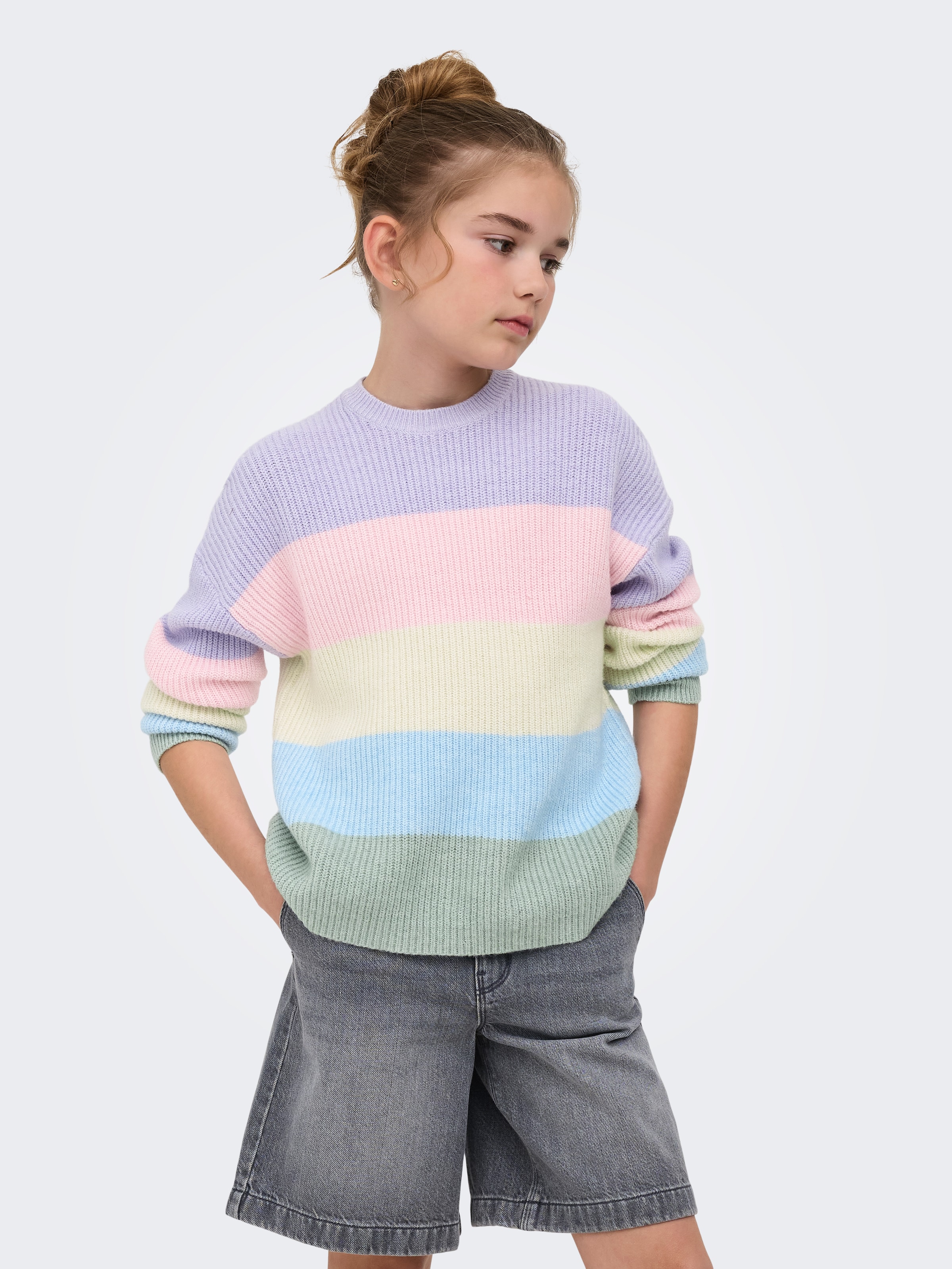 KIDS ONLY Strickpullover »KOGSANDY L/S STRIPE PULLOVER KNT NOOS«