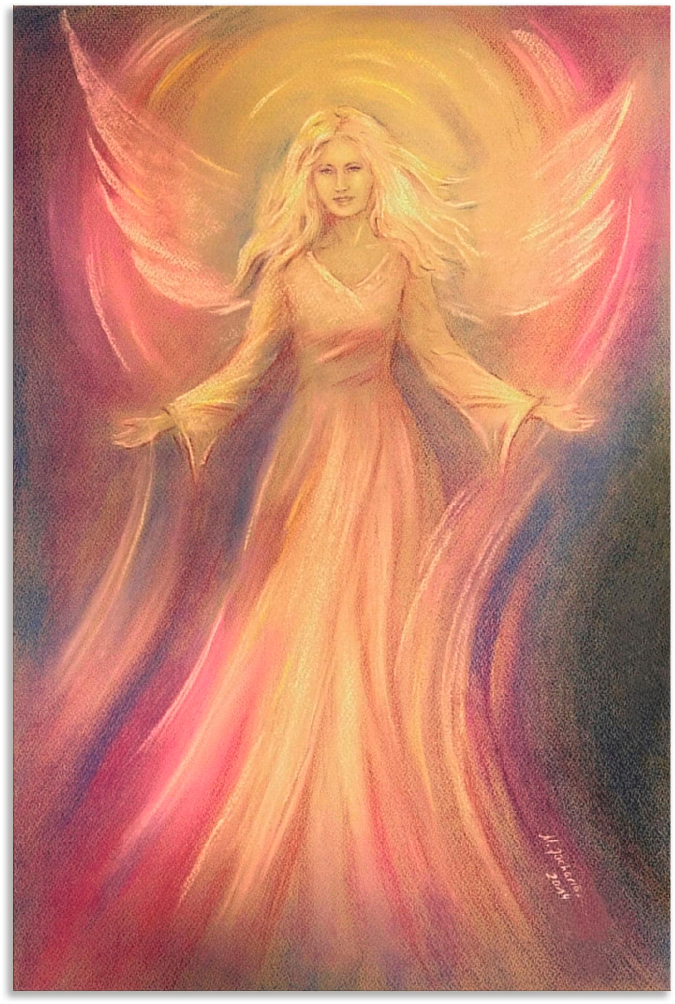 Image of Artland Wandbild "Engel Licht Liebe - Spirituelle Malerei" Religion 1 Stk. tlg. als Alubild, Leinwandbild in verschied. Grössen