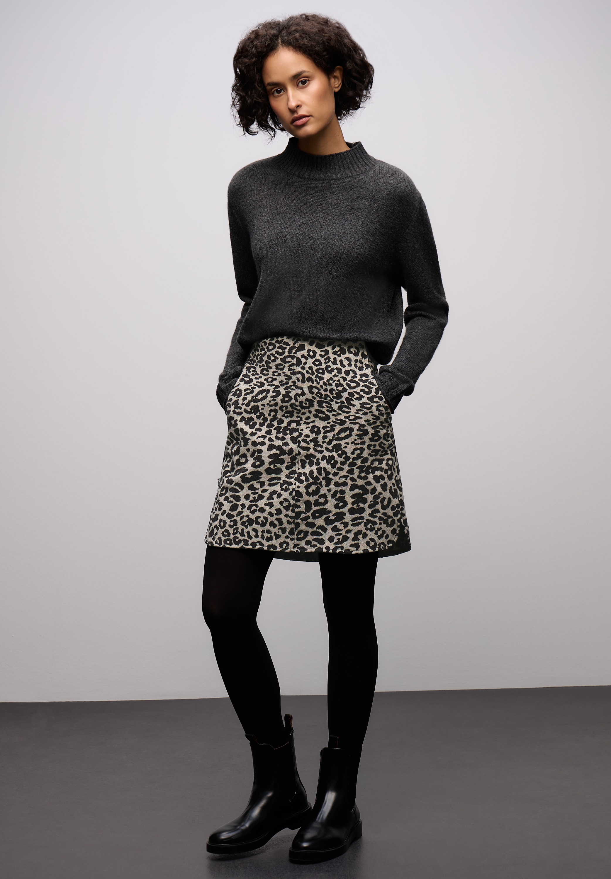 STREET ONE Minijupe »Style Maja« mit All-Over Print