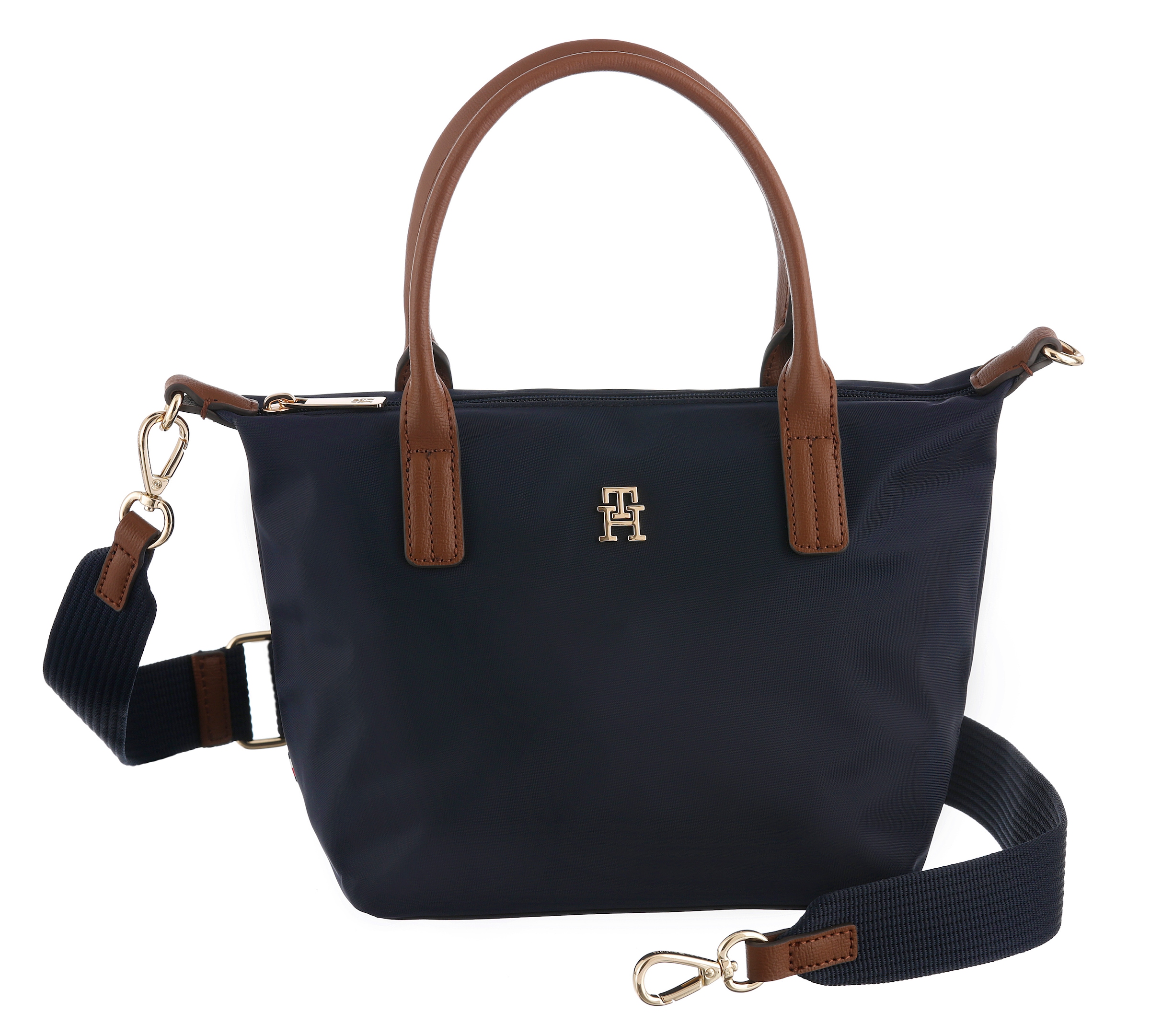 Tommy Hilfiger Tragetasche »POPETTE MINI TOTE« Damen Umhängetasche, Minibag mit abnehmbarem Umhängeriemen