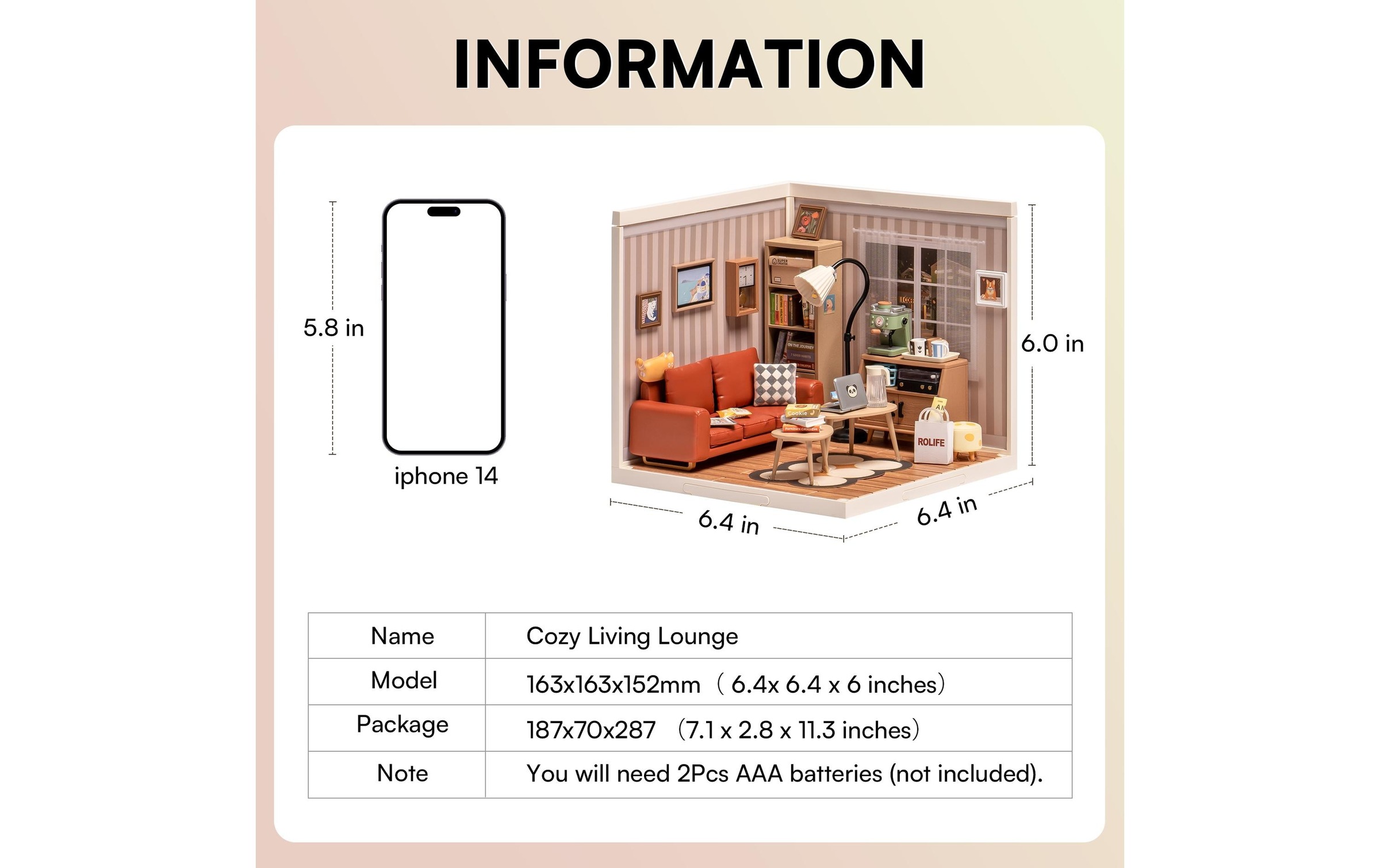   Modellbausatz »RoboTime Gemütliche Wohnlounge«