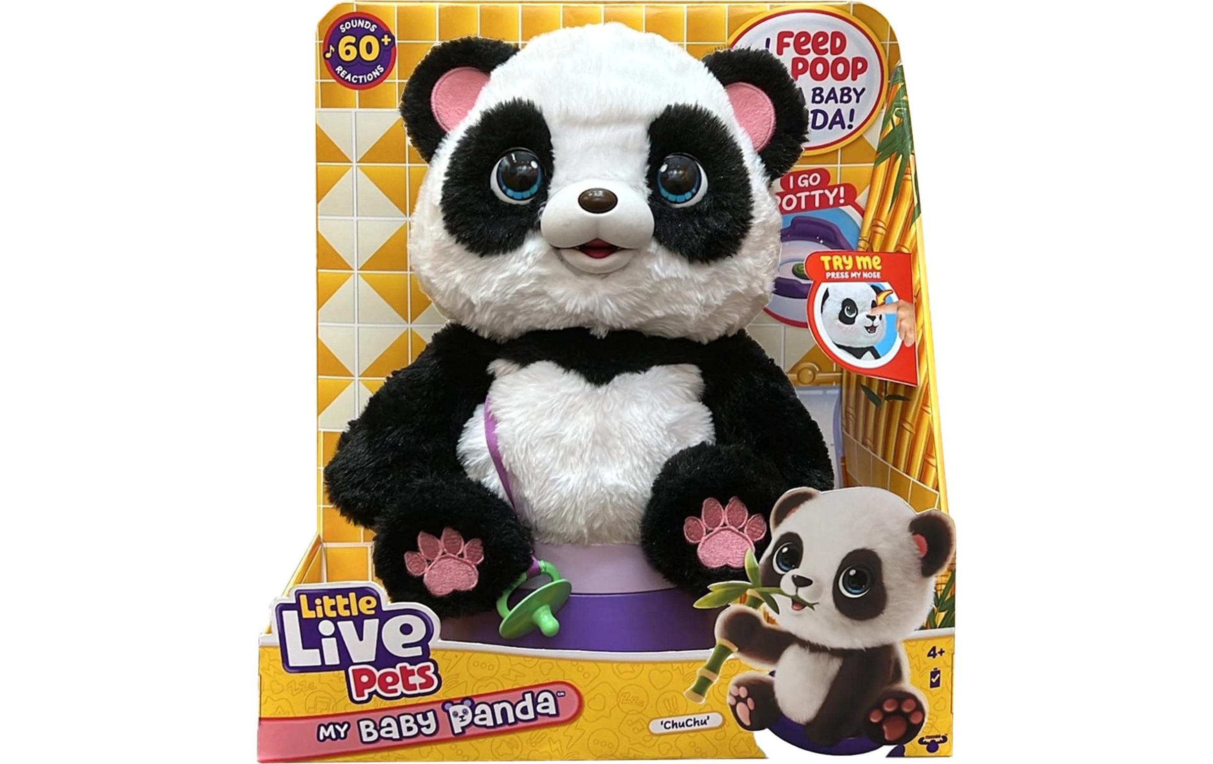 Image of Moose Plüschfigur "Mein Baby Panda Little Live Pets" Interaktiver Panda