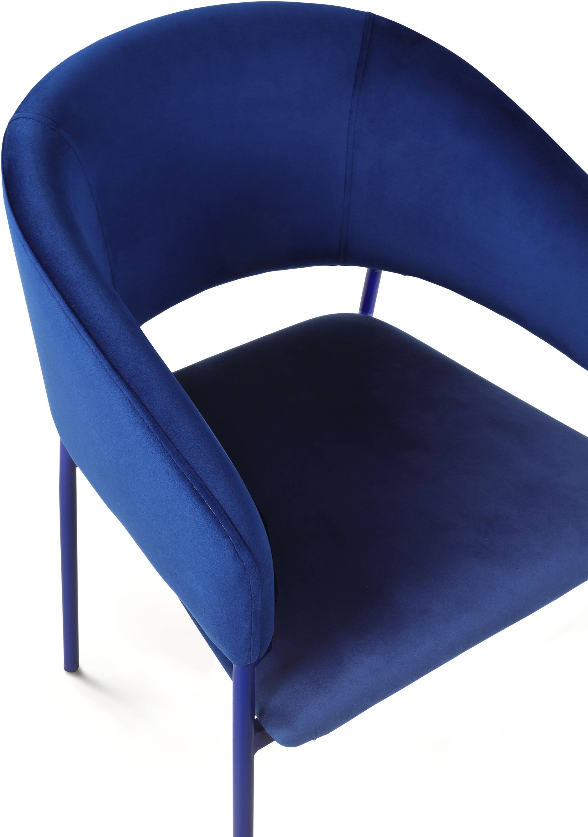 TOM TAILOR HOME Armlehnstuhl »EMBRACE ARMCHAIR«, (Set), 2 St., Samt, Esszimmerstuhl, mit Armlehnen, 4-Fussgestell, Rückenausschnitt