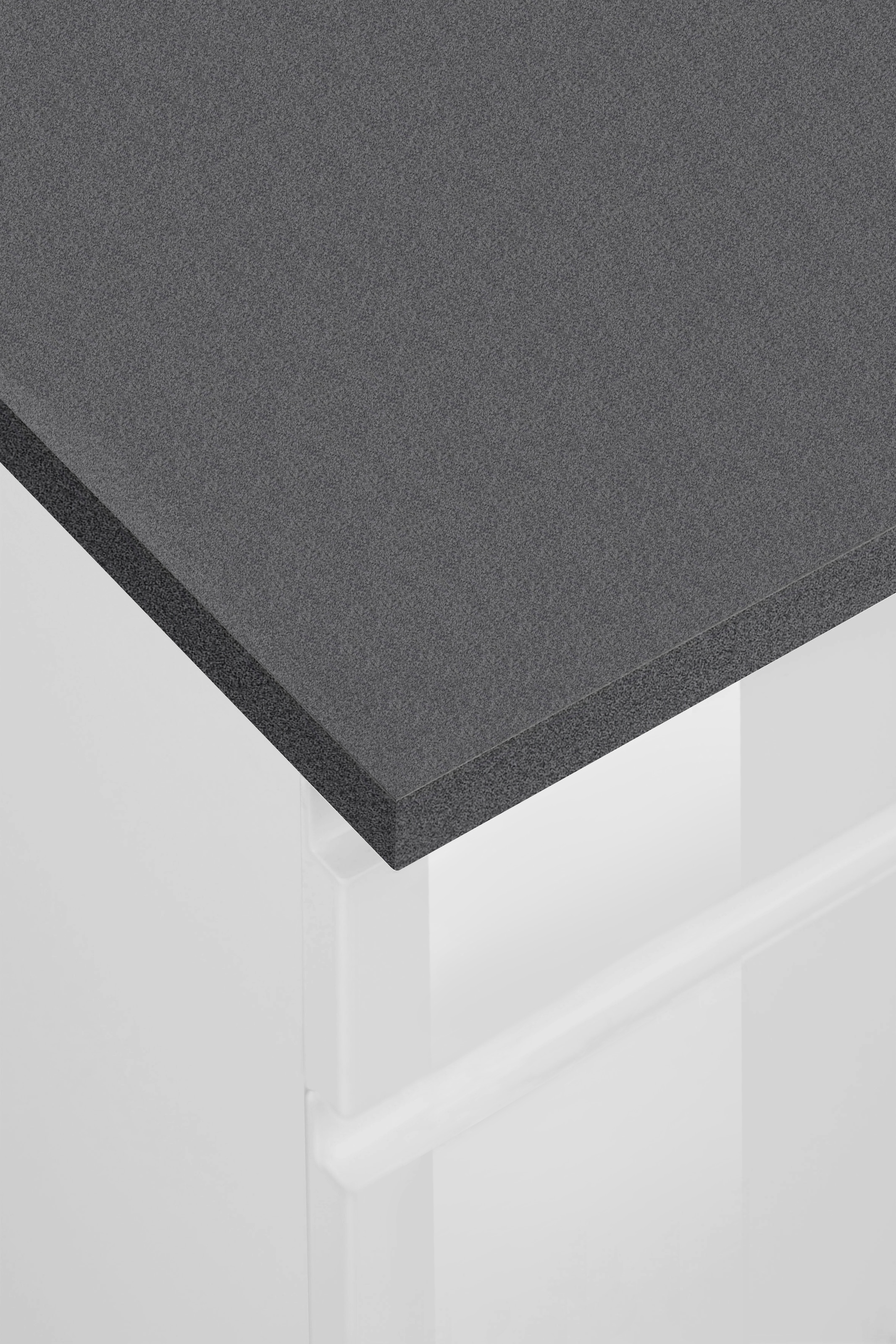 KOCHSTATION Küchenzeile »KS-Virginia,neu in verbesserter Ausführung« Arbeitsplatte 38 mm stark, Stauraum, Softclose,  Breite 300 cm, Soft-Close, wahlweise mit E-Geräten