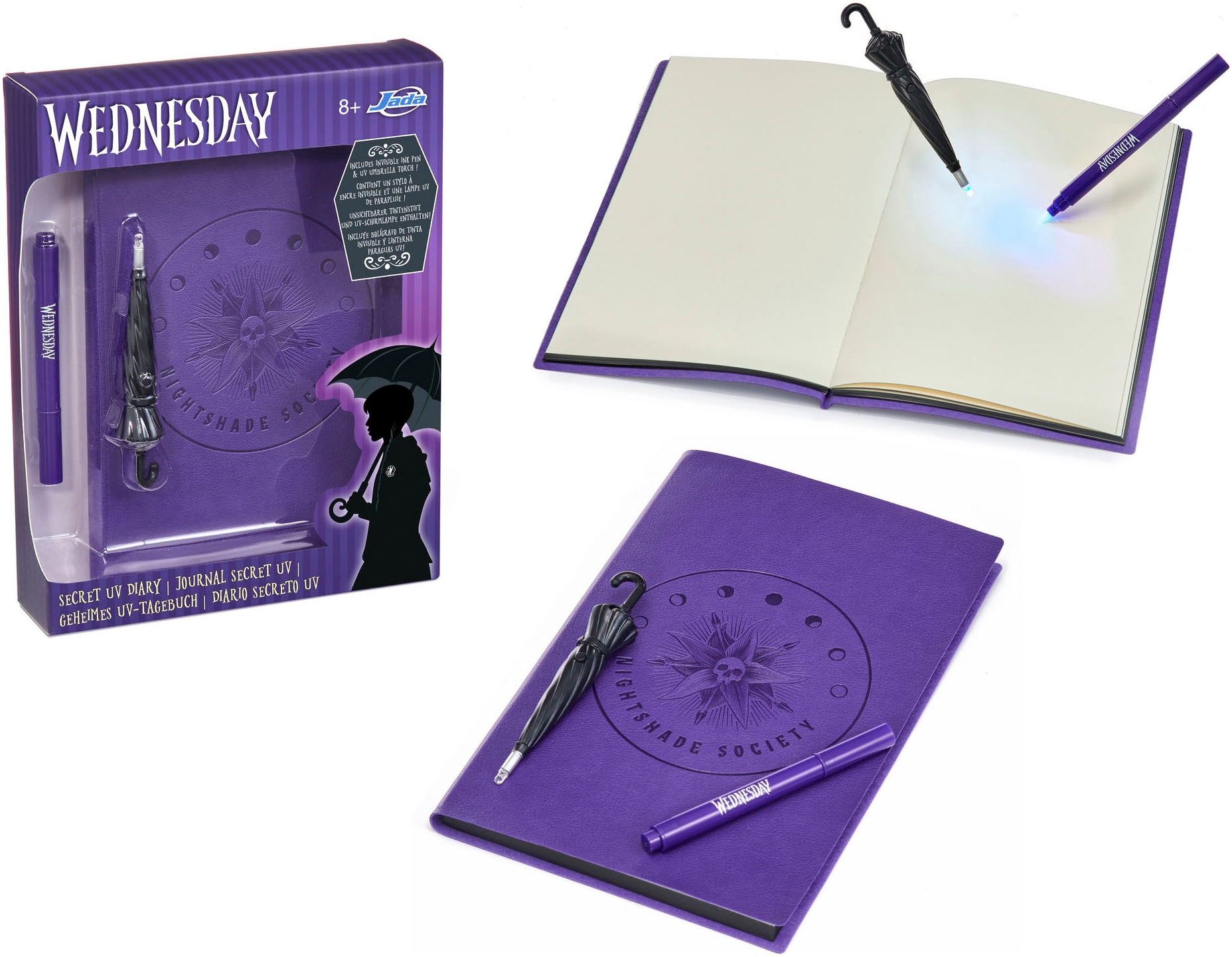 Image of Dickie Toys Notizbuch "Wednesday Tagebuch" DIN A5