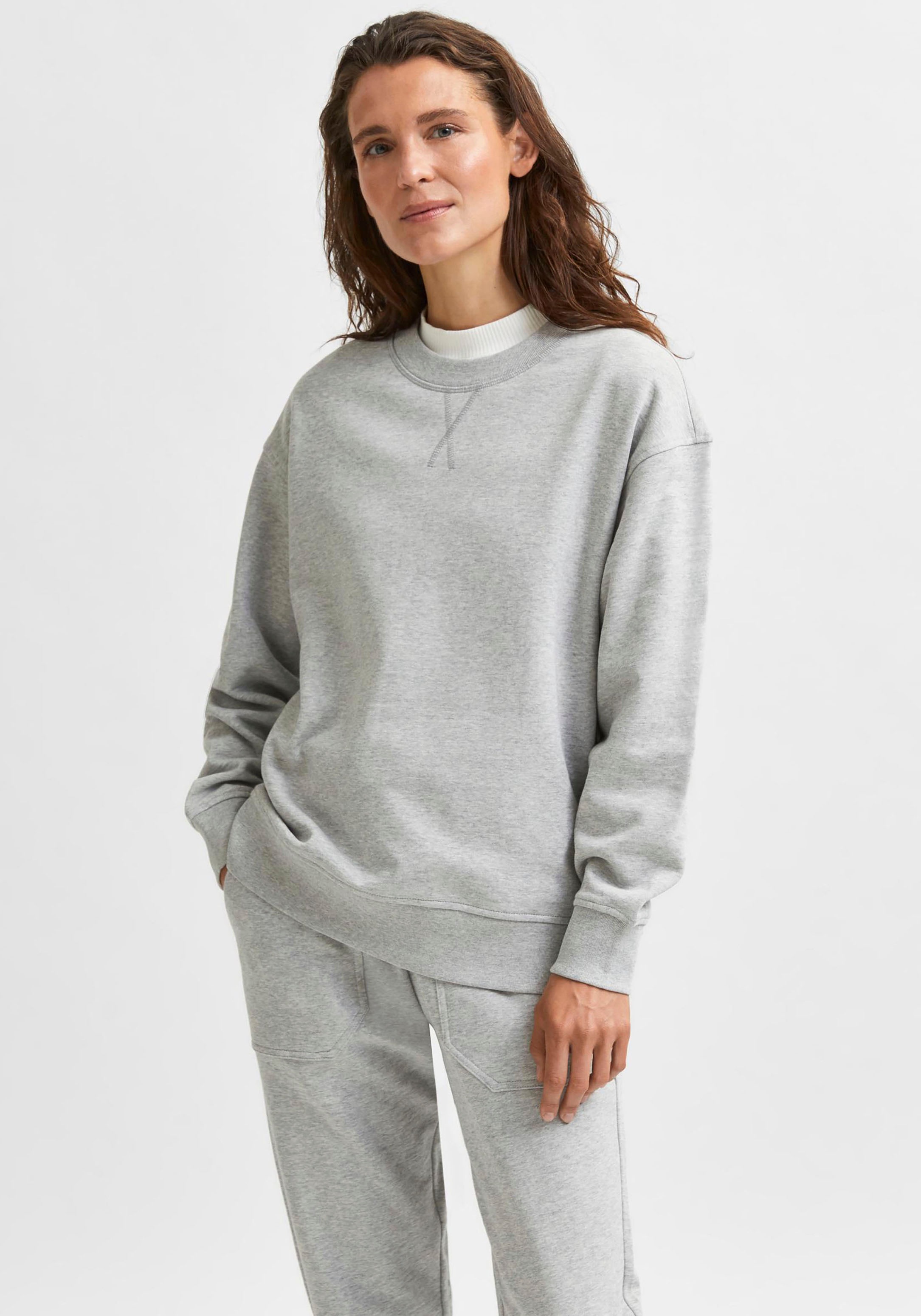 Image of SELECTED FEMME Sweatshirt, aus Baumwolle bei Ackermann Versand Schweiz