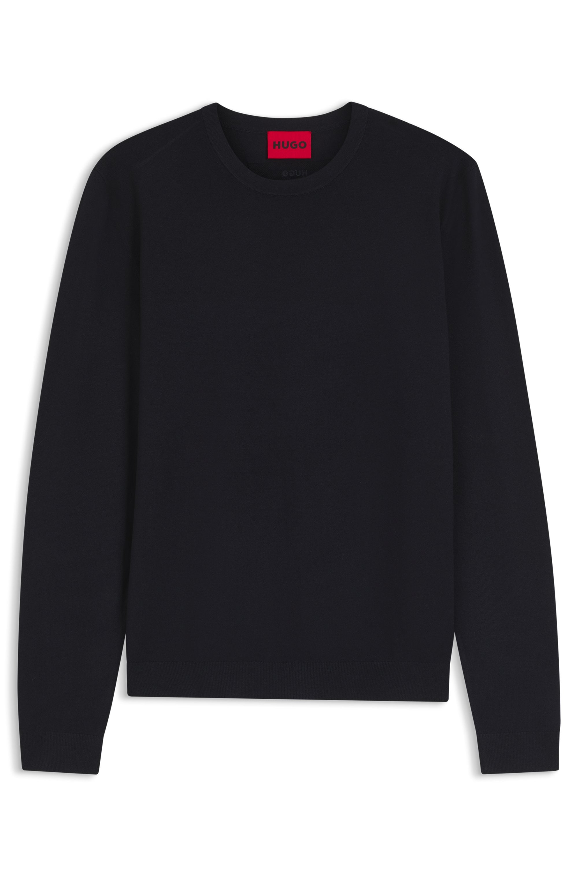 HUGO Pull en tricot »San Cody« Rundhalsausschnitt, Viskosemix, Regular Fit