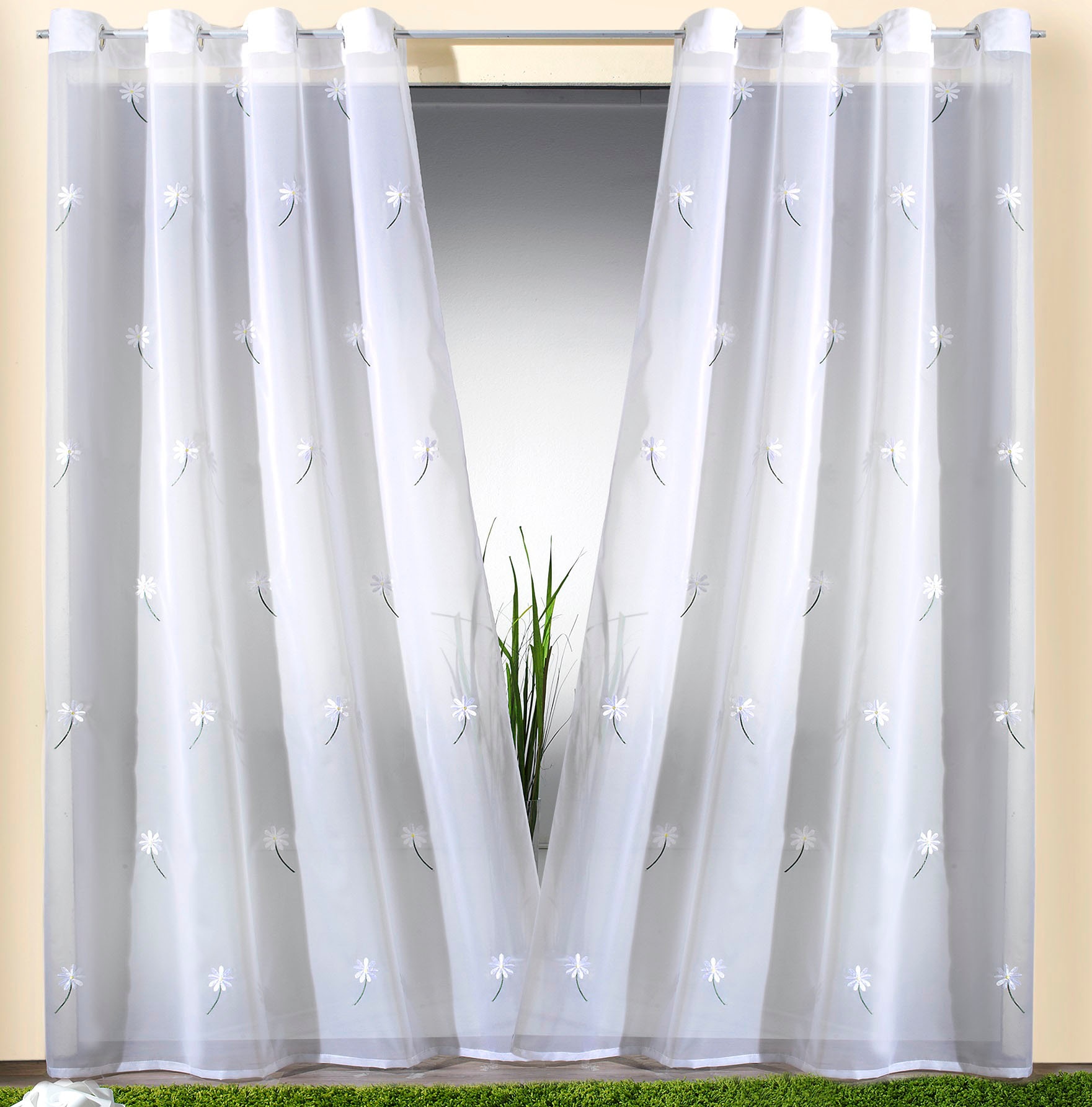 ♕ HOME WOHNIDEEN Vorhang »RAWLINS«, (1 St.), Schal aus Voile bedruckt  versandkostenfrei auf