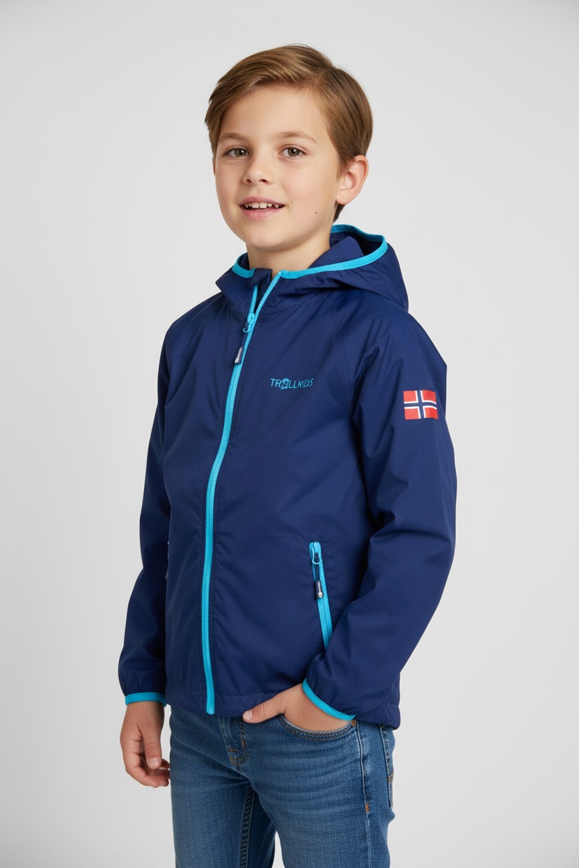 Image of TROLLKIDS Windbreaker "KIDS FJELL RUNNING JACKET" Übergangsjacke