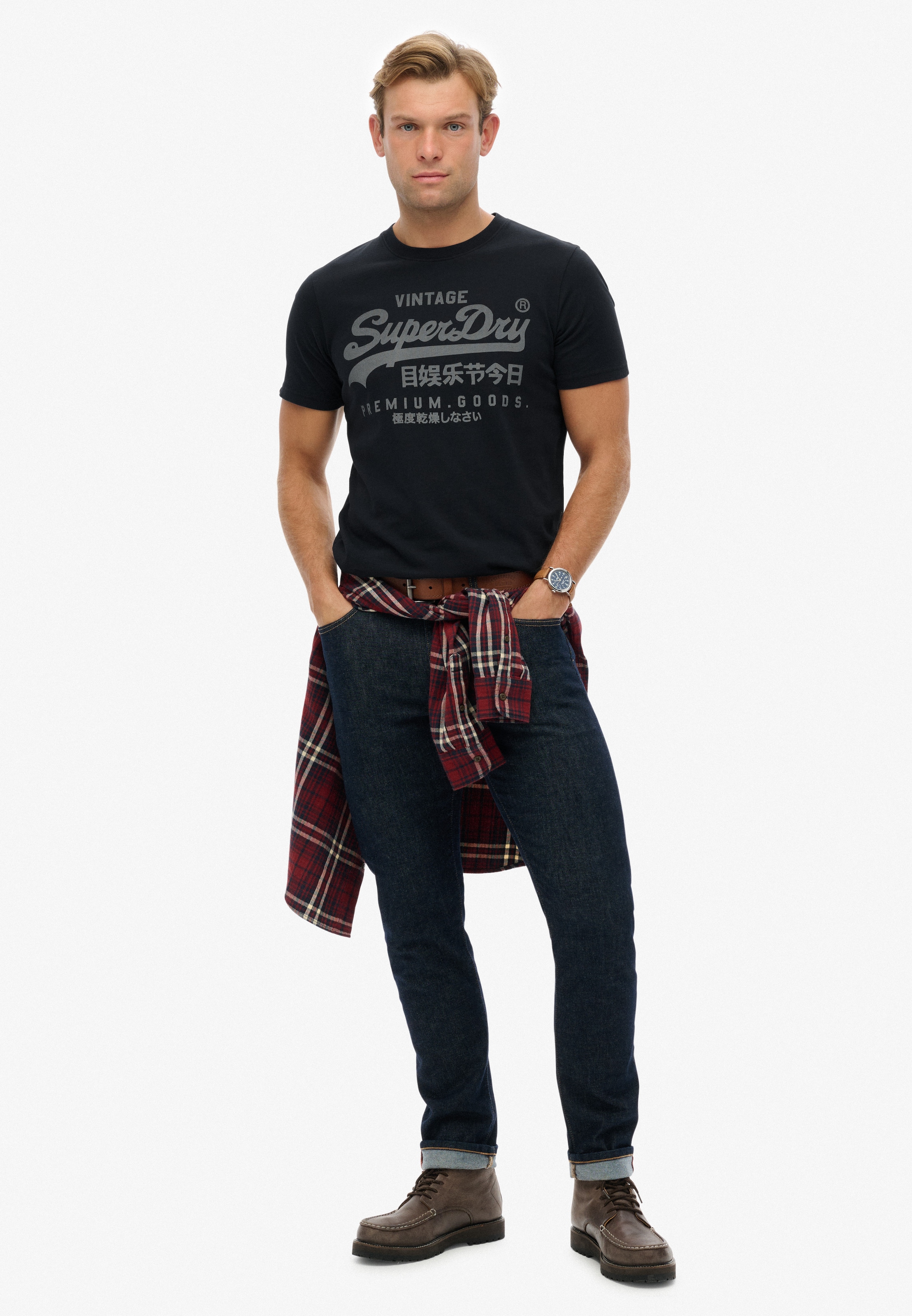 Superdry Shirt à col rond »VL CLASSIC TEE«