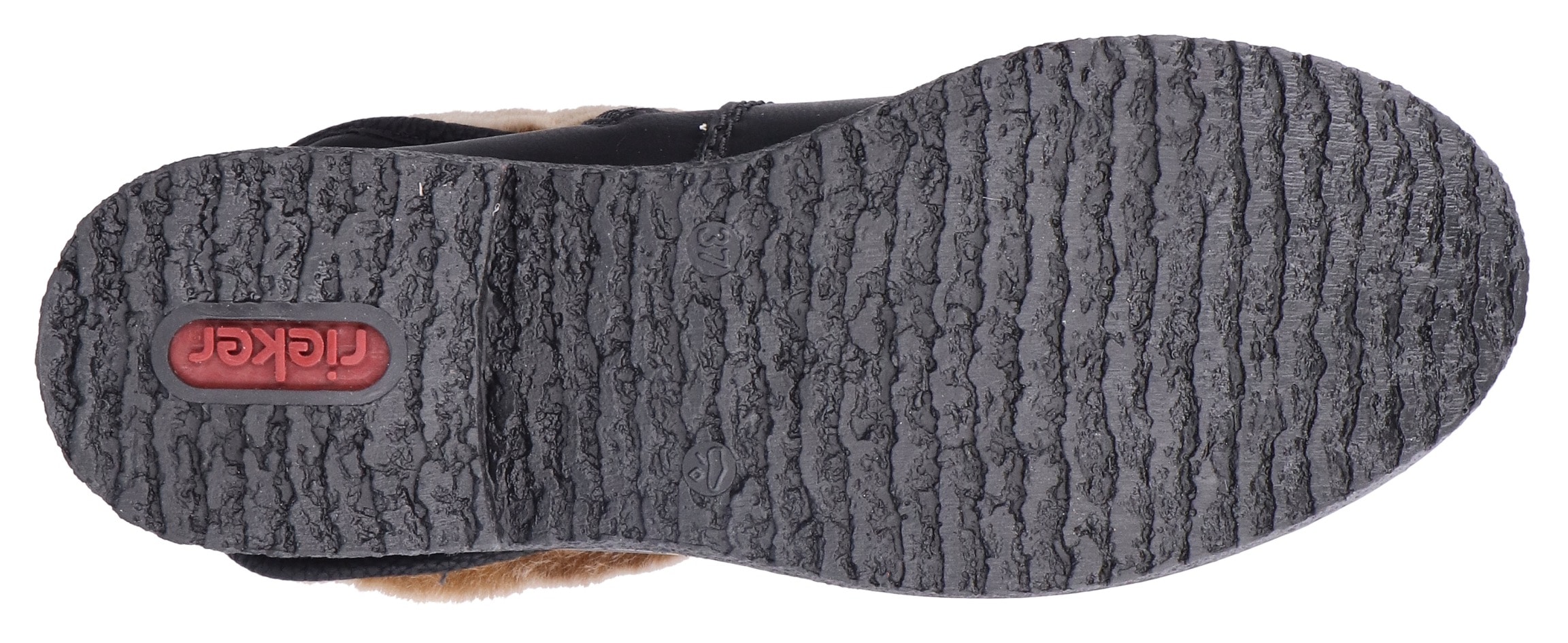 Rieker Winterstiefelette, Winterboots, Warmfutter, Blockabsatz, mit Innenreissverschluss