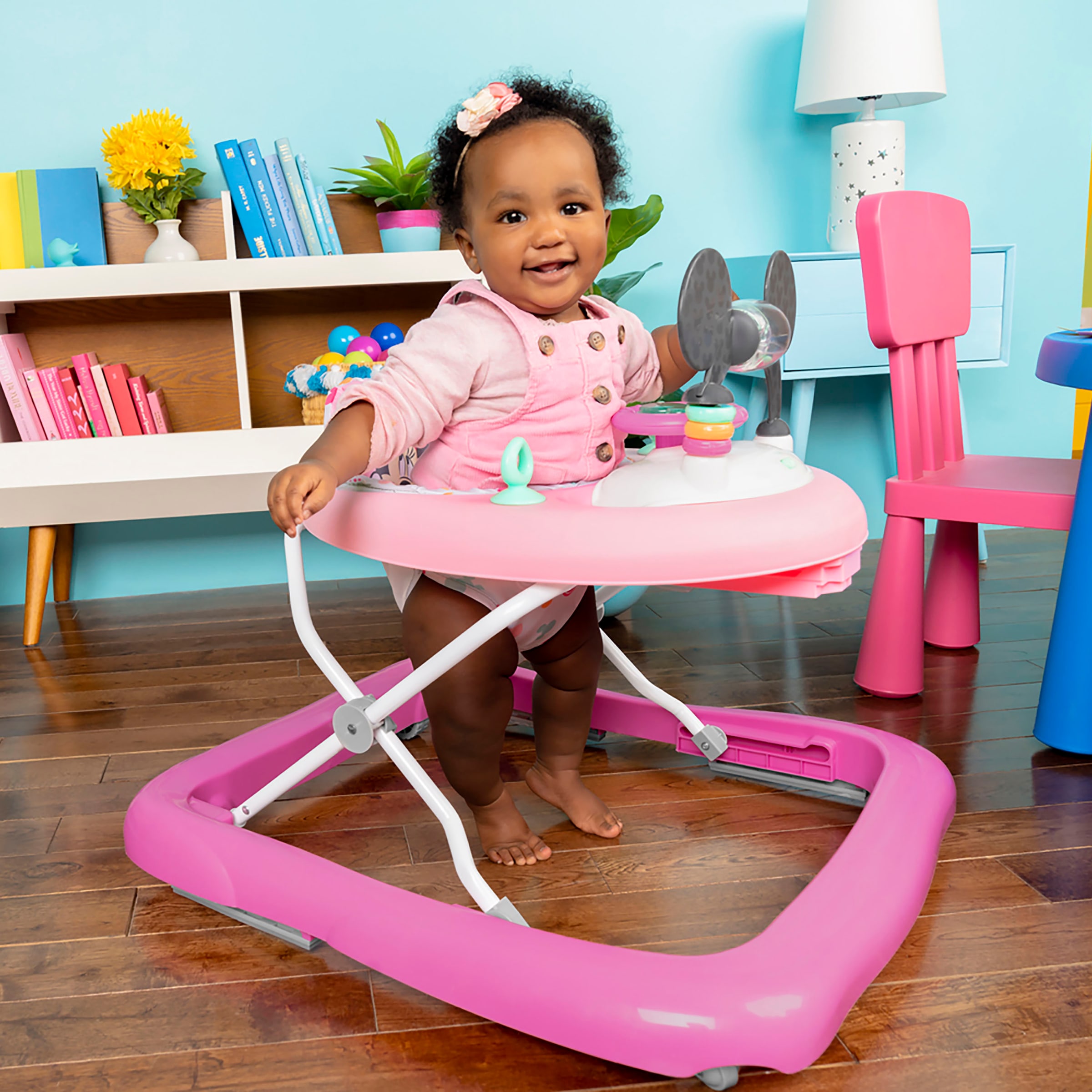 Bright Starts Trotteur »MINNIE MOUSE Tiny Trek™ Walker, Forever Besties™, 2-in-1 Walker« mit Licht und Sound