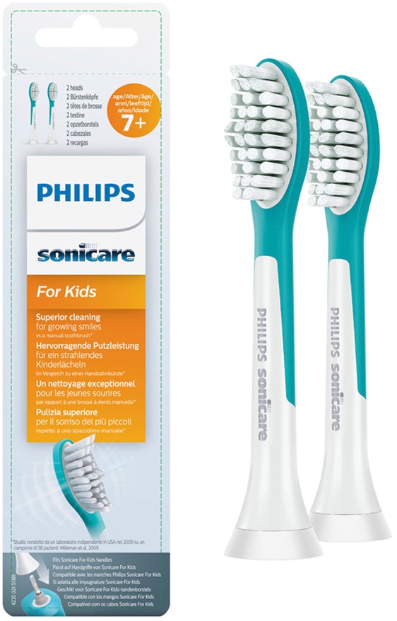 Philips Sonicare Aufsteckbürsten »Standard-Bürstenköpfe for Kids HX6042/33«, mit Schalltechnologie, kompatibel mit allen Sonicare-Zahnbürsten