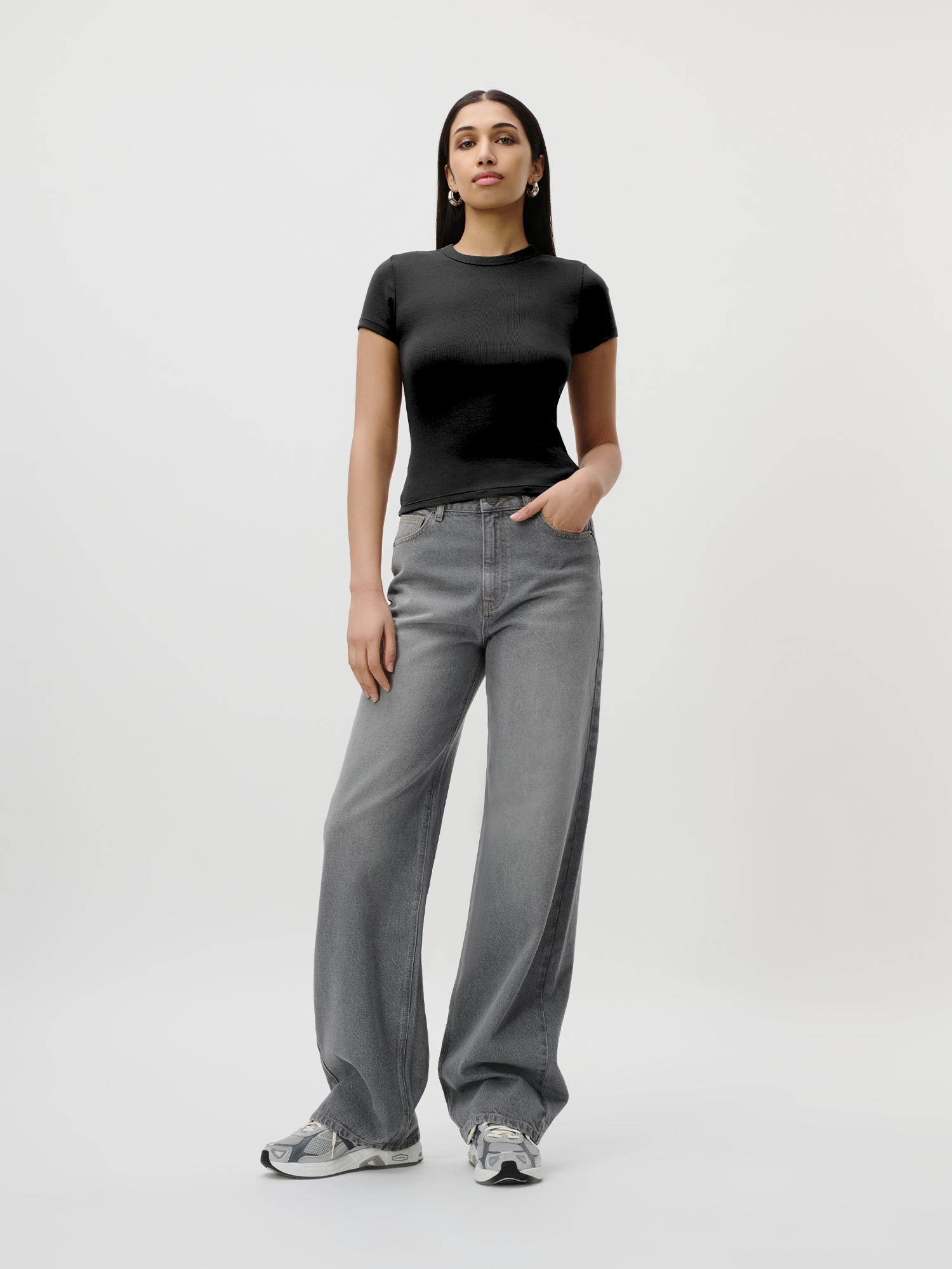 LeGer T-shirt »Ria, LeGer by Lena Gercke« schlicht, slim fit