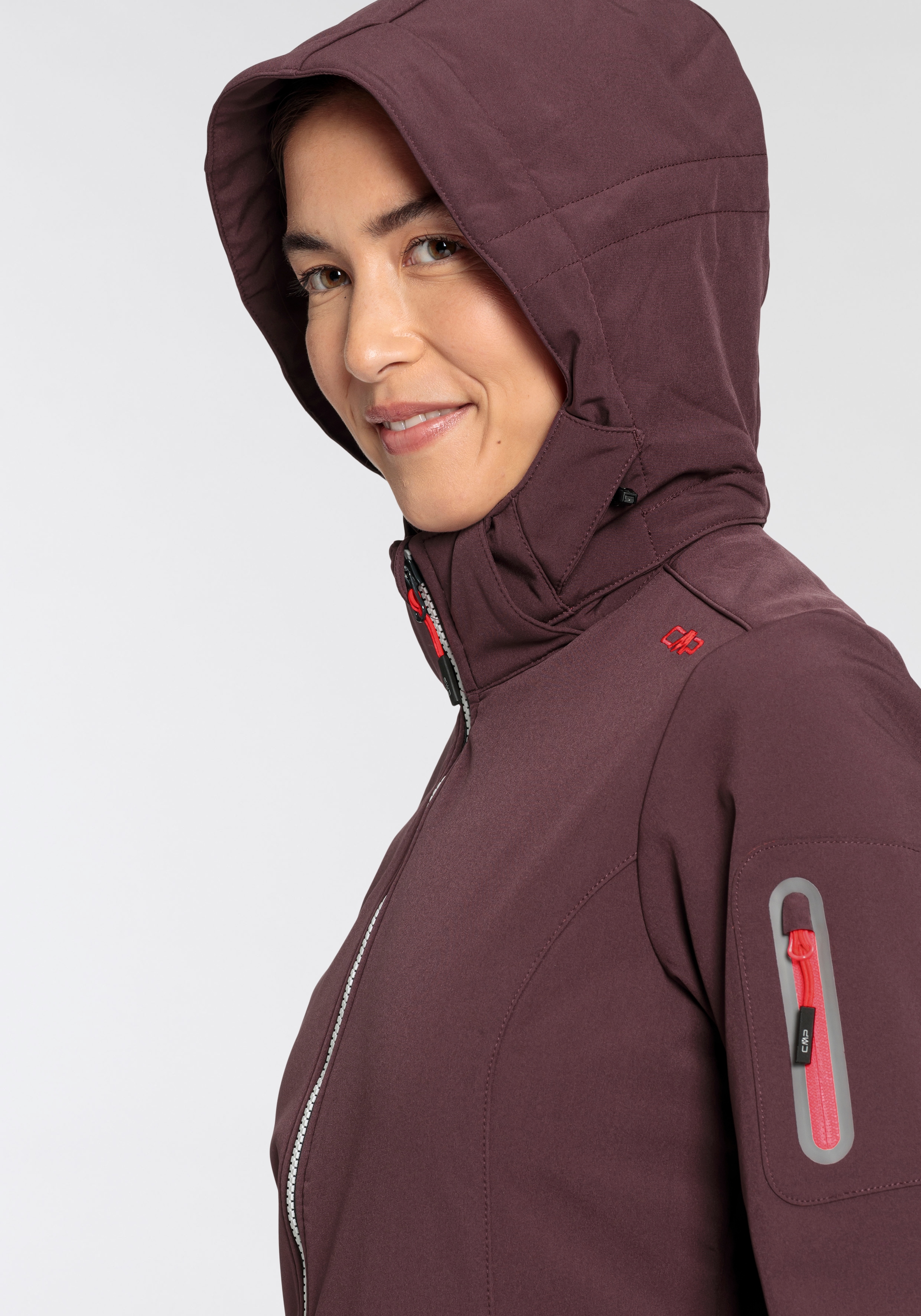 CMP Softshelljacke, mit Kapuze