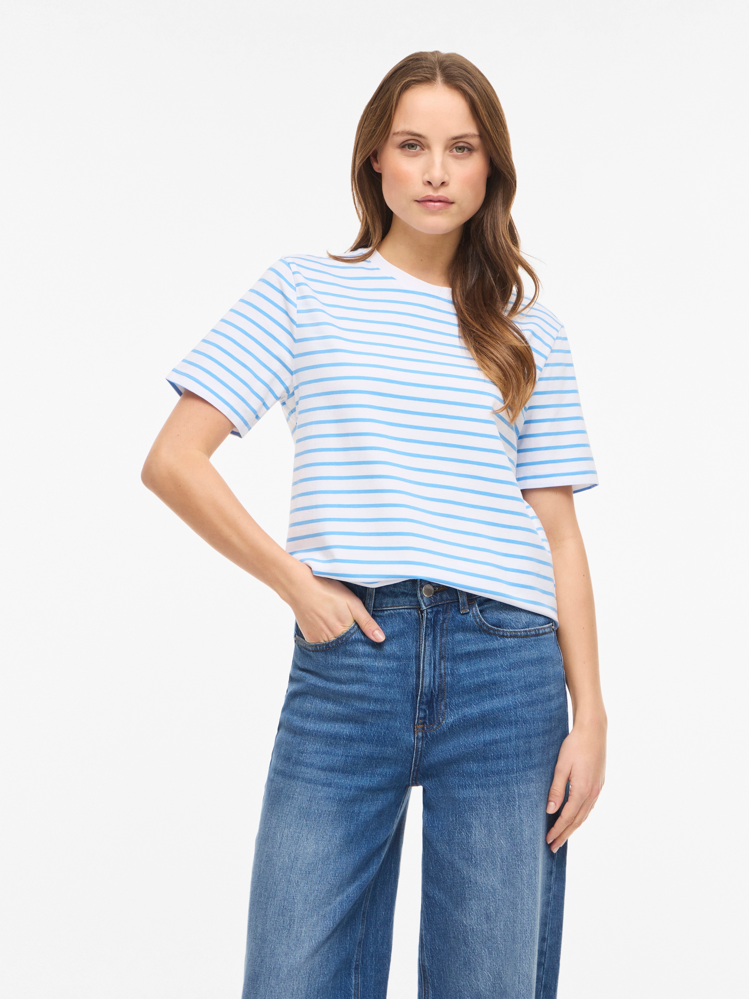 Vila Kurzarmshirt »VINORA S/S YD T-SHIRT - NOOS«