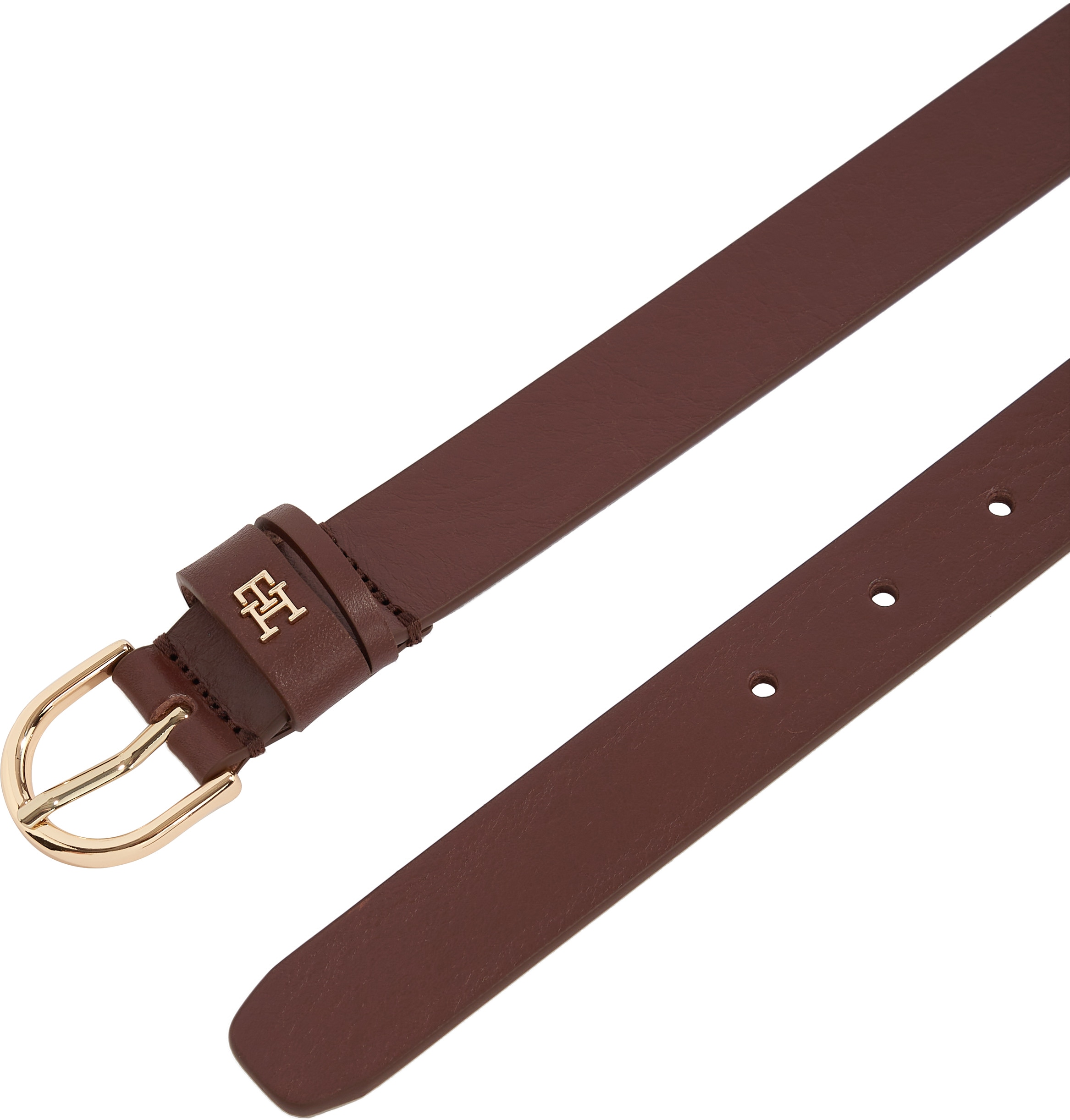 Tommy Hilfiger Ledergürtel »ESSENTIAL EFFORTLESS 2.5«, Logoemblem, weiche Haptik, ovale Einfachdornschliesse
