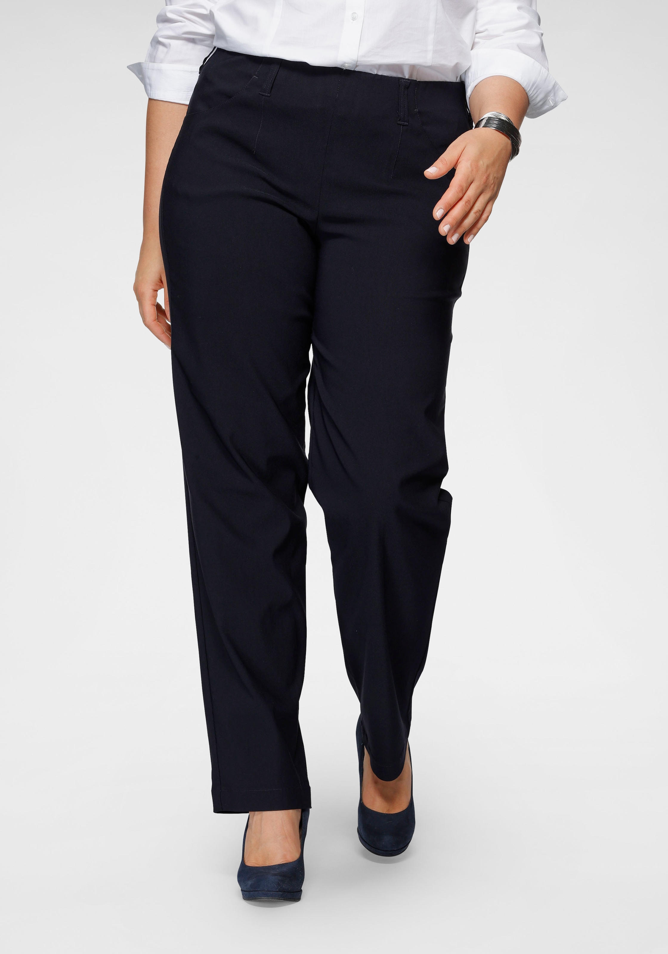 Image of KjBRAND Stoffhose "Sally Bengaline" Sommerhose mit Schlupfbund