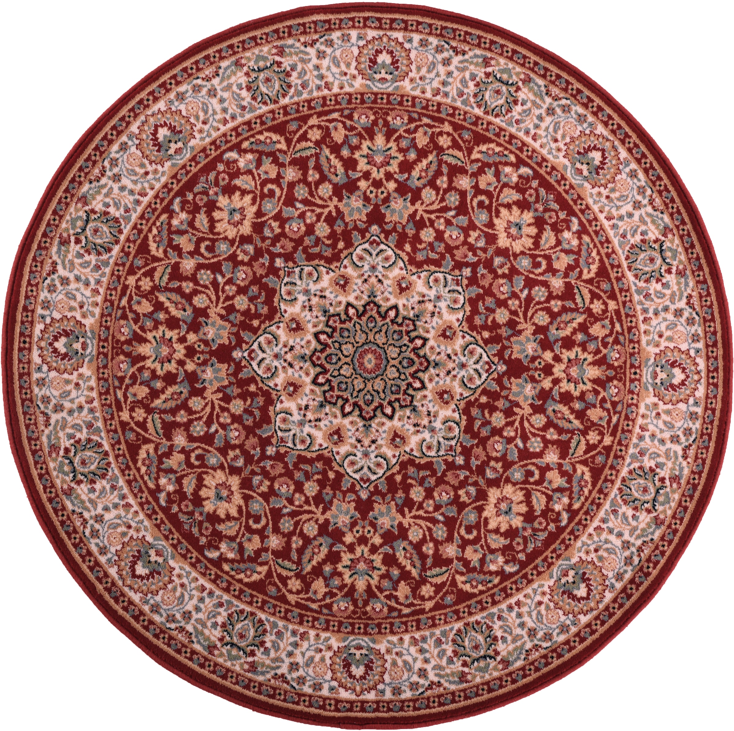 THEKO Wollteppich »Dolna - 859«, rund, 10 mm Höhe, Kurzflor, reine Wolle, Orient-Optik